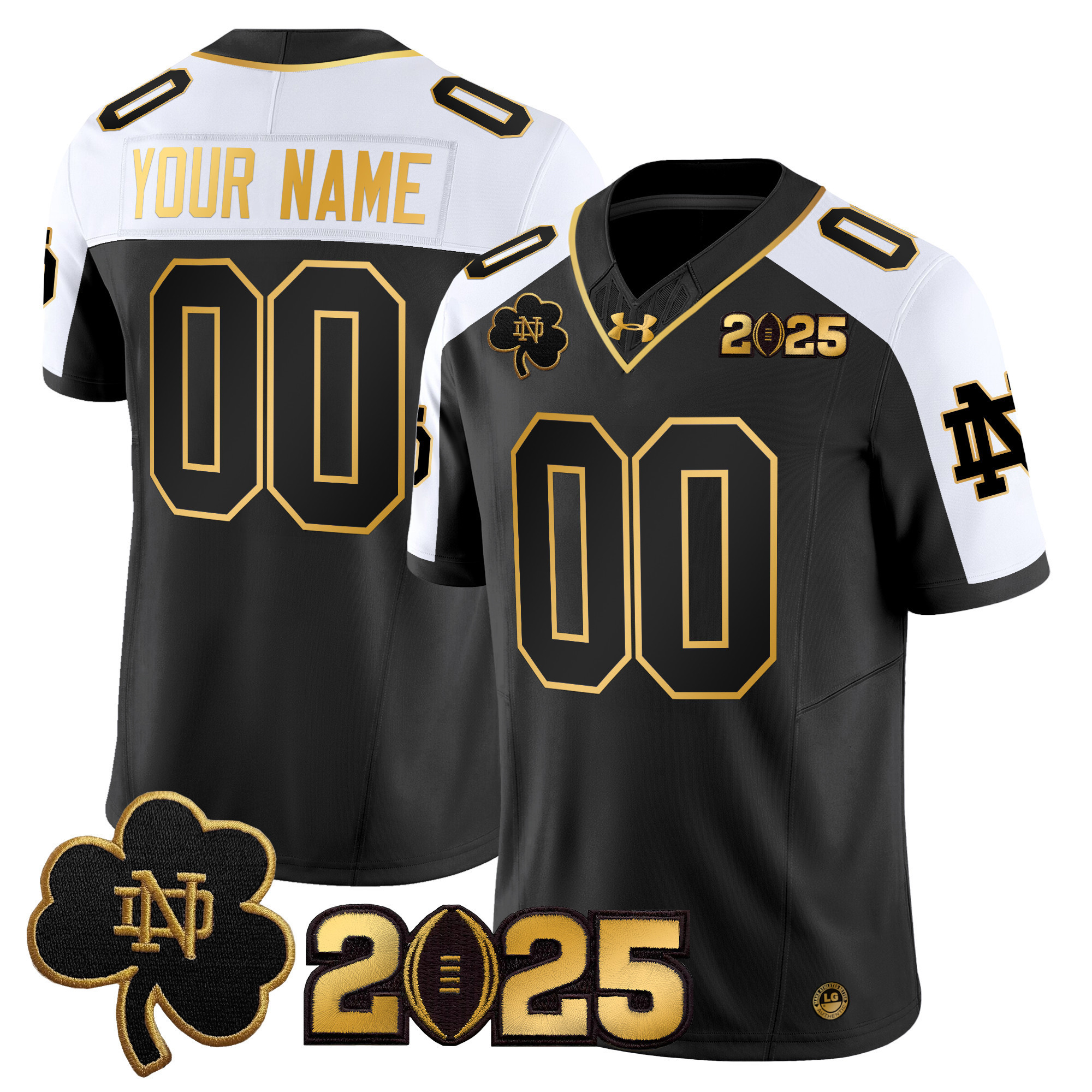 armour Notre Dame Black Jersey - Under Armour Notre Dame 2025 Black