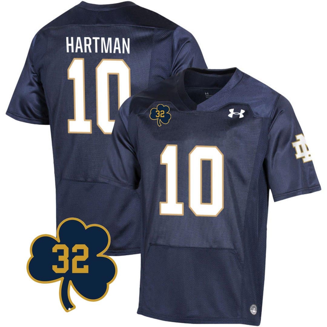 armour Notre Dame Hartman #10 Jersey - Under Armour Notre Dame Hartman