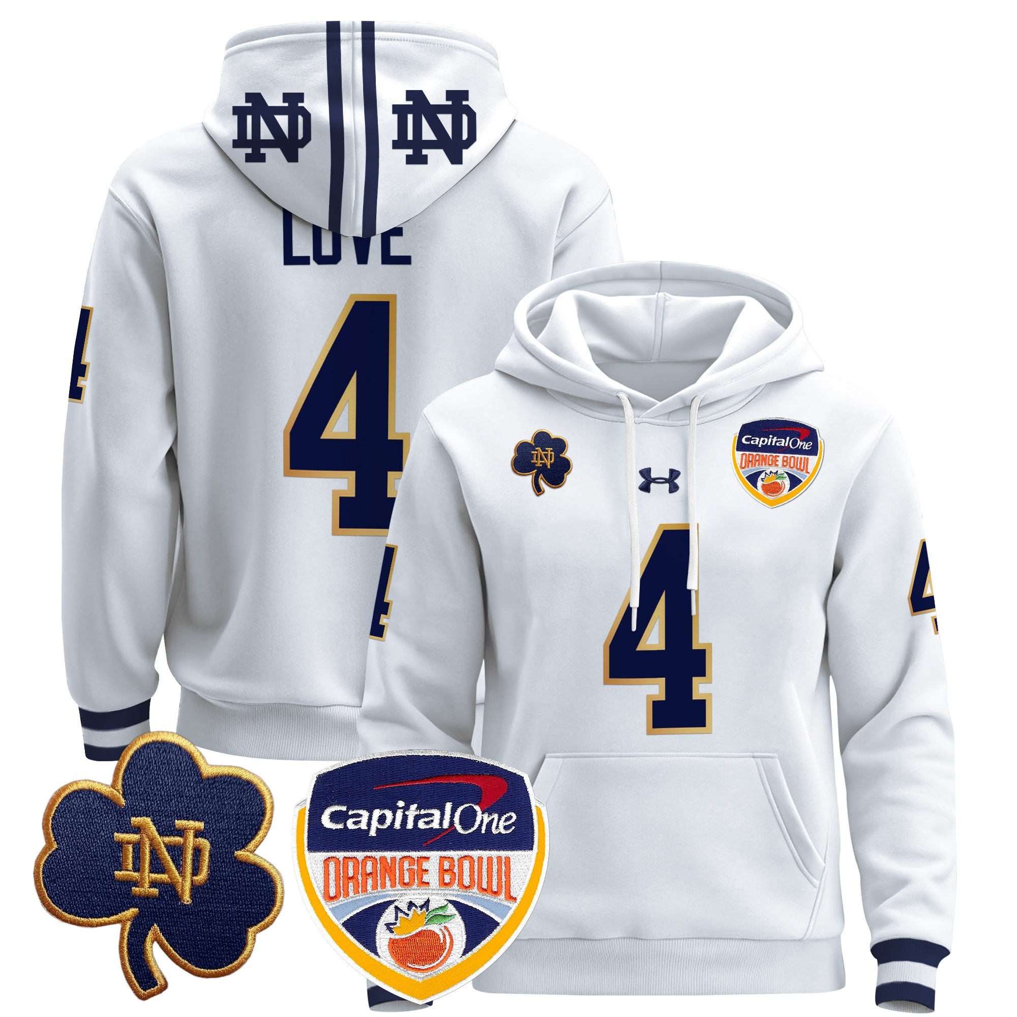 armour Notre Dame Orange Bowl Hoodie - Under Armour Notre Dame Orange