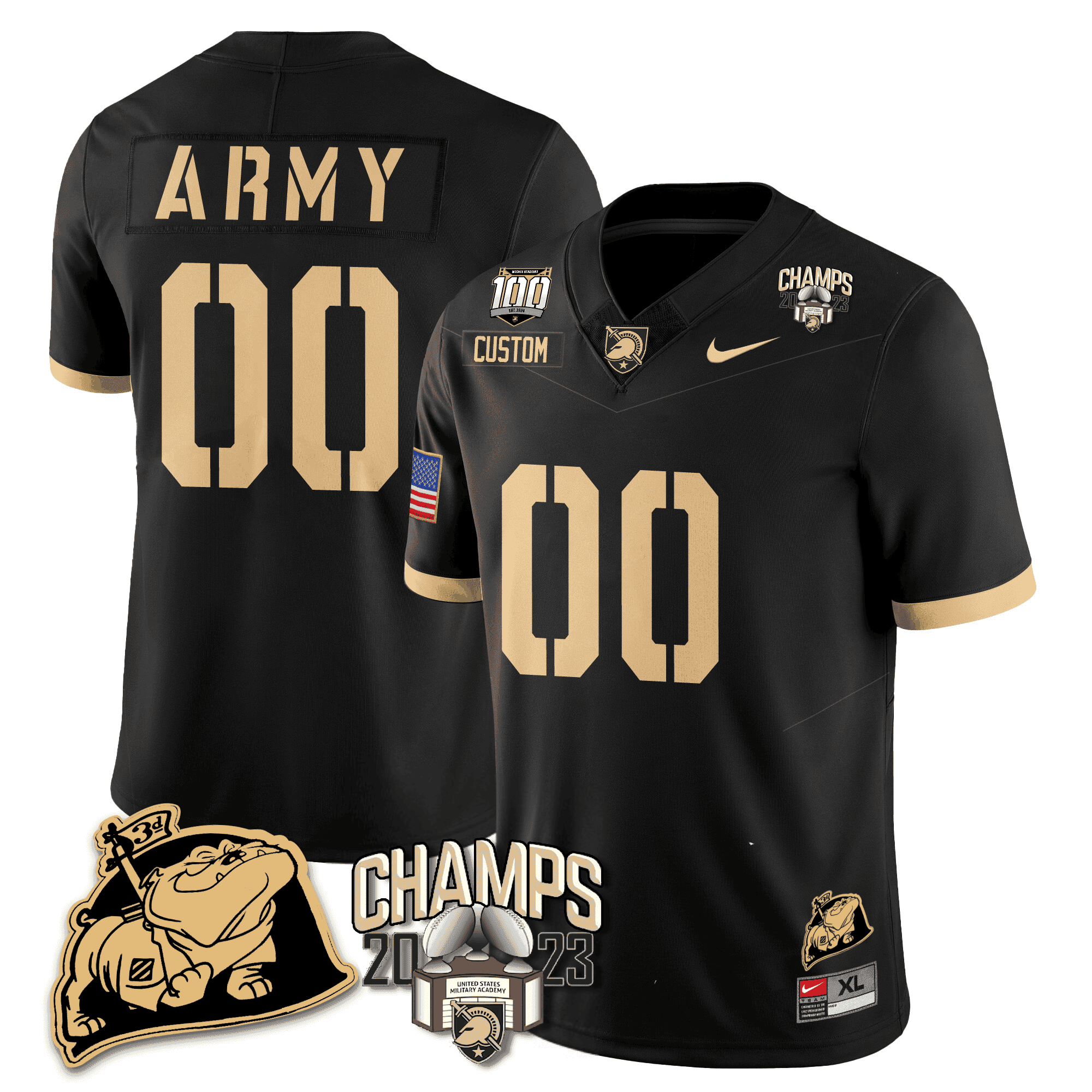 Alternative view of Army Black Knights Jersey nike gold - Nike Army Black Knights Jersey