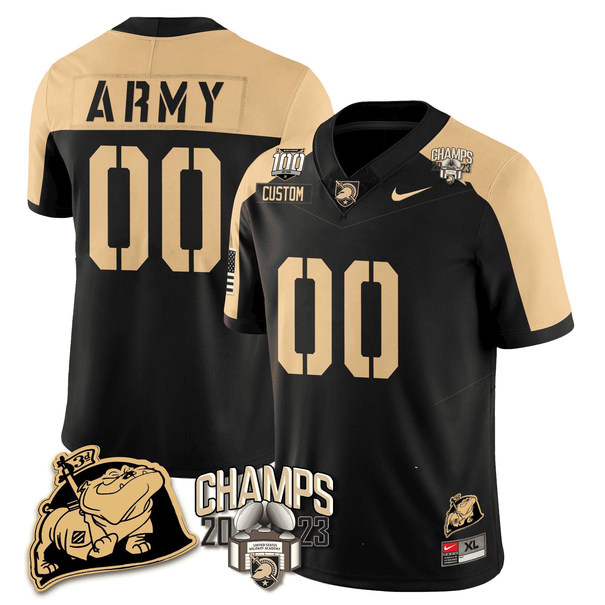 Army Black Knights Jersey nike gold - Nike Army Black Knights Jersey