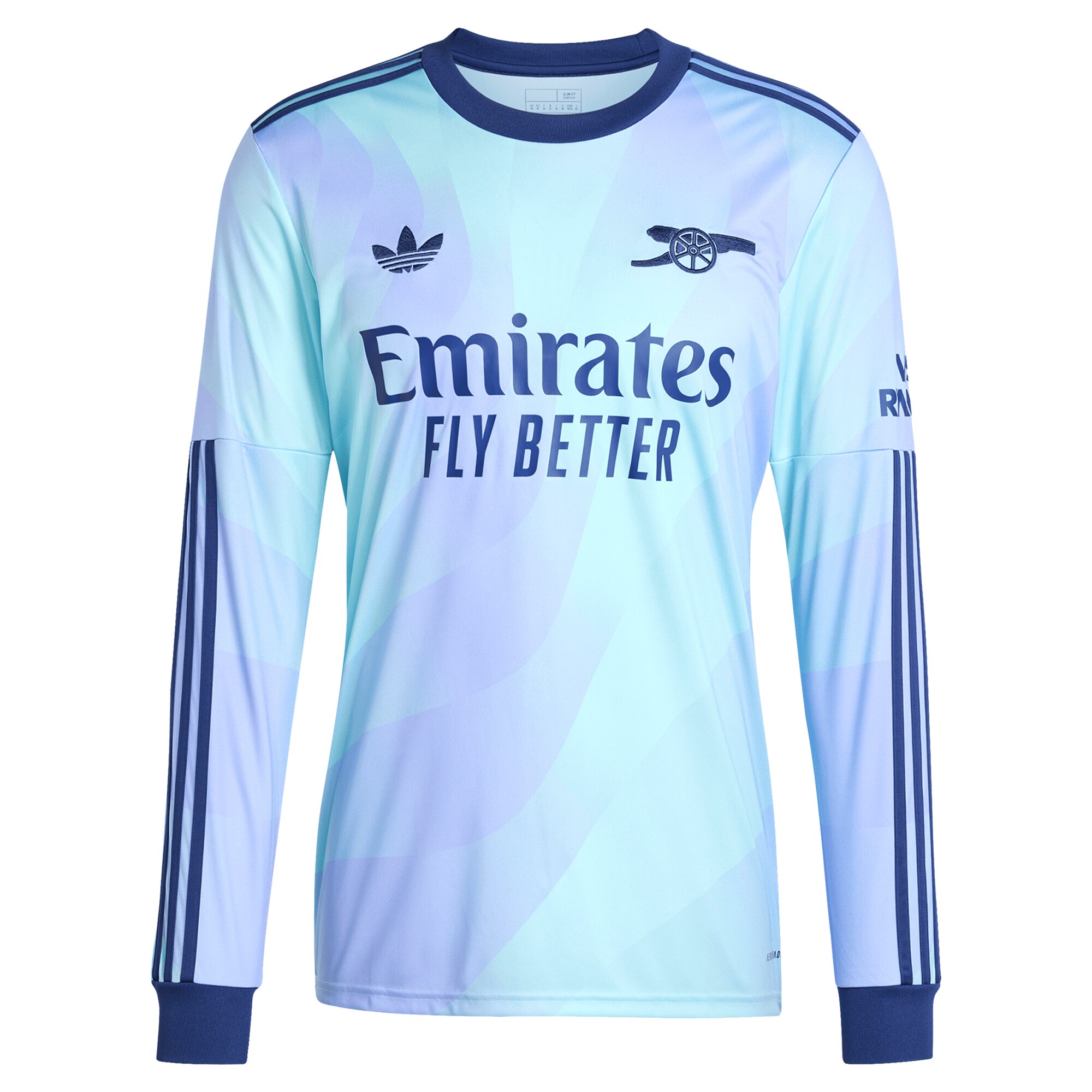 Alternative view of Arsenal 2024 Ice Blue Jersey - Adidas Arsenal 2024 Ice Blue Long