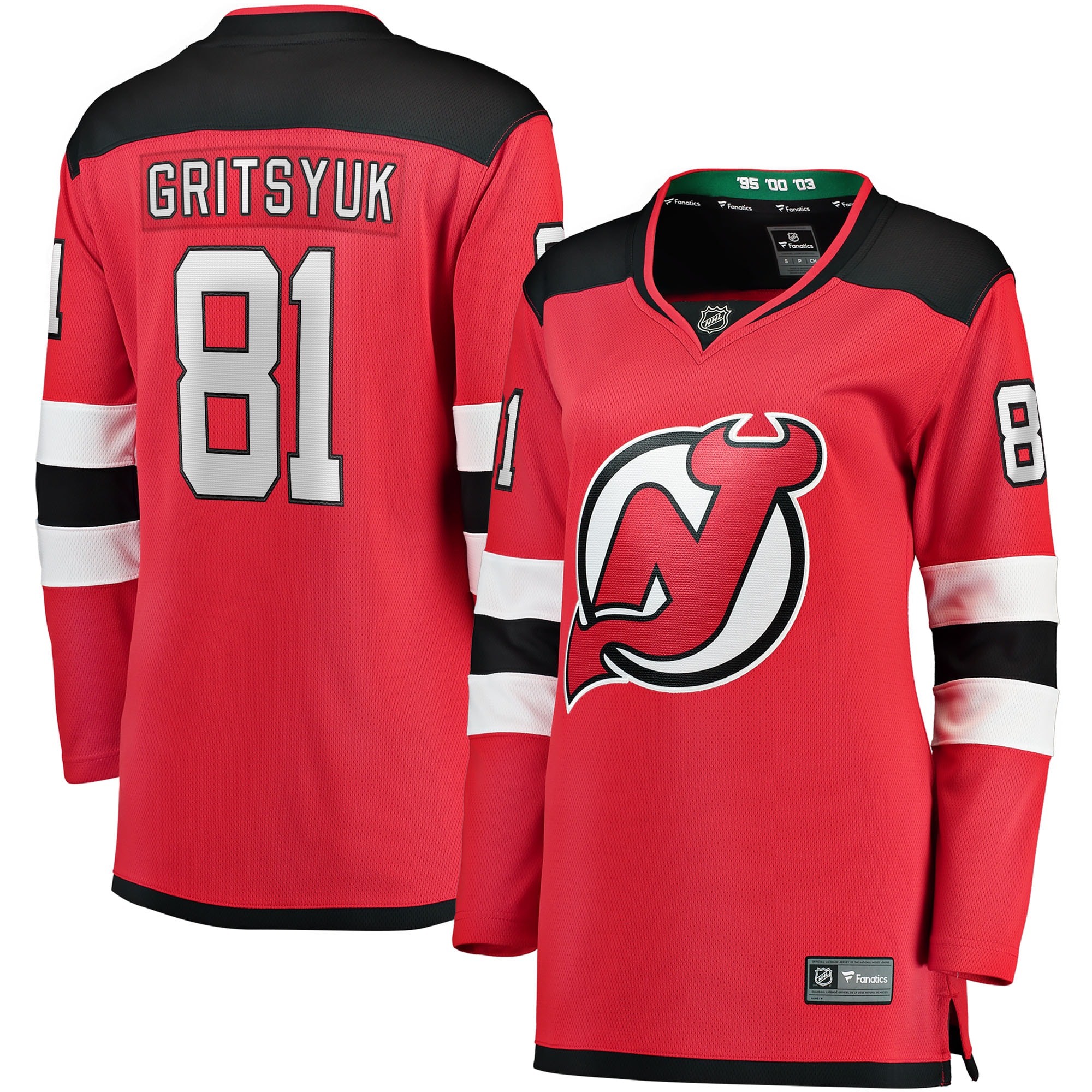 Arseny Gritsyuk New Jersey Devils Fanatics Women's Home Breakaway Jersey - Red