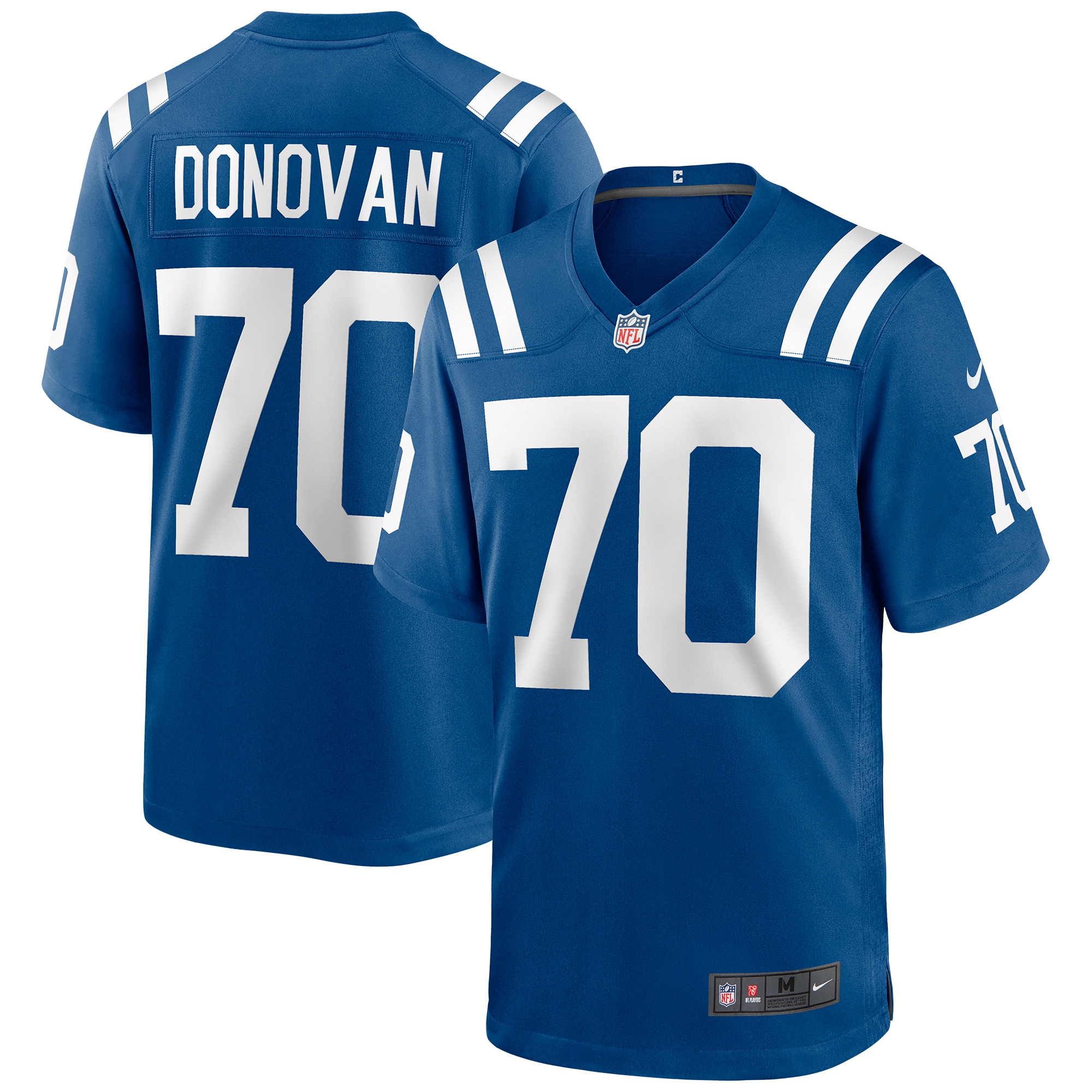 Art Donovan Indianapolis Colts Game Retired Player Jersey - Royal