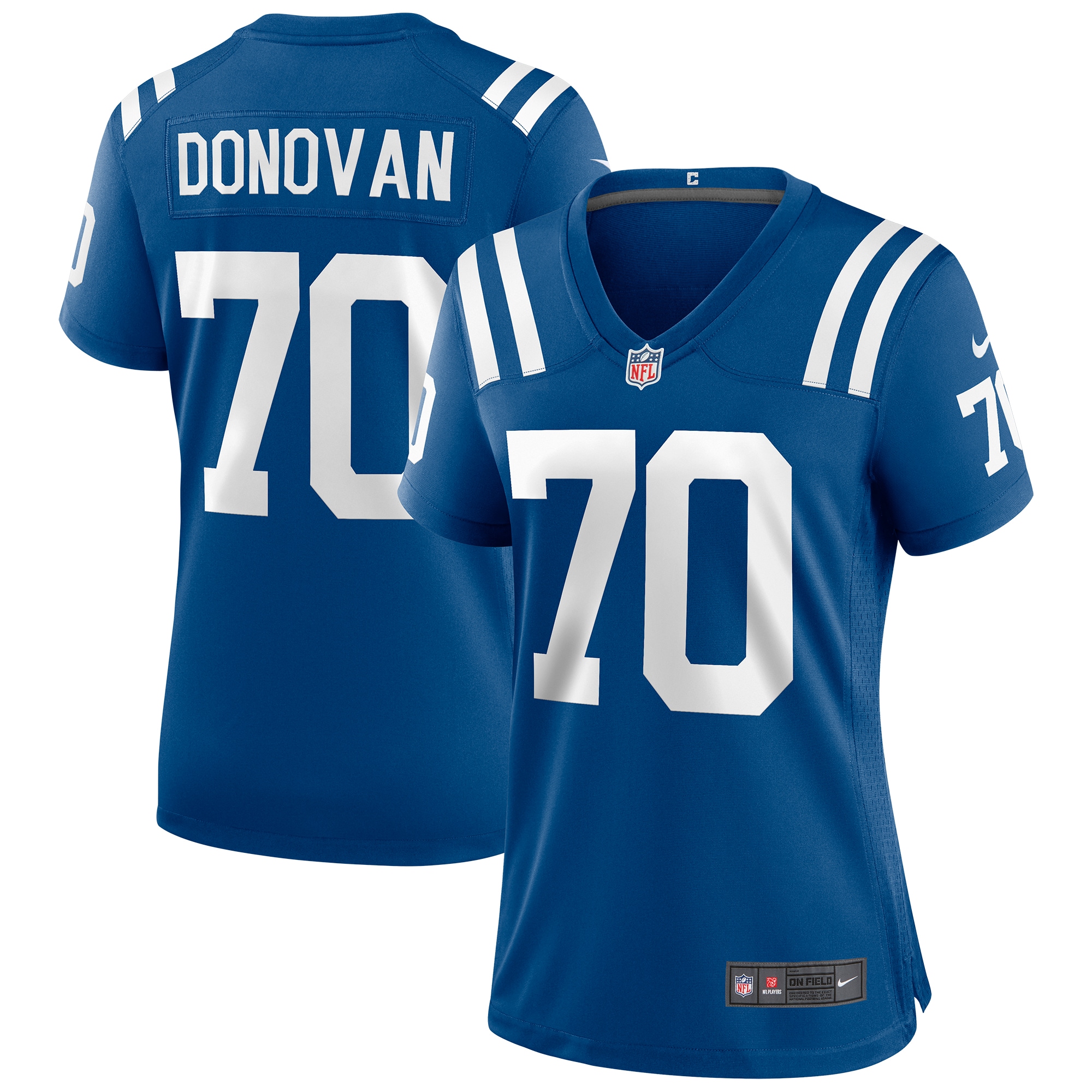 Art Donovan Indianapolis Colts Women's Game Retired Player Jersey - Royal