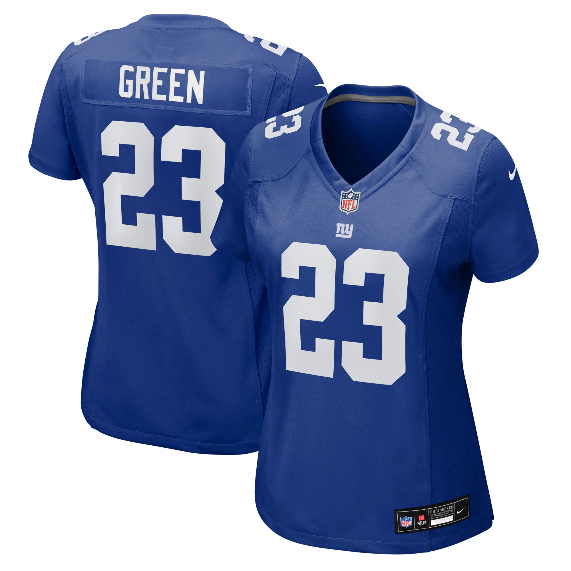 Art Green New York Giants Women's Team Game Jersey - Royal