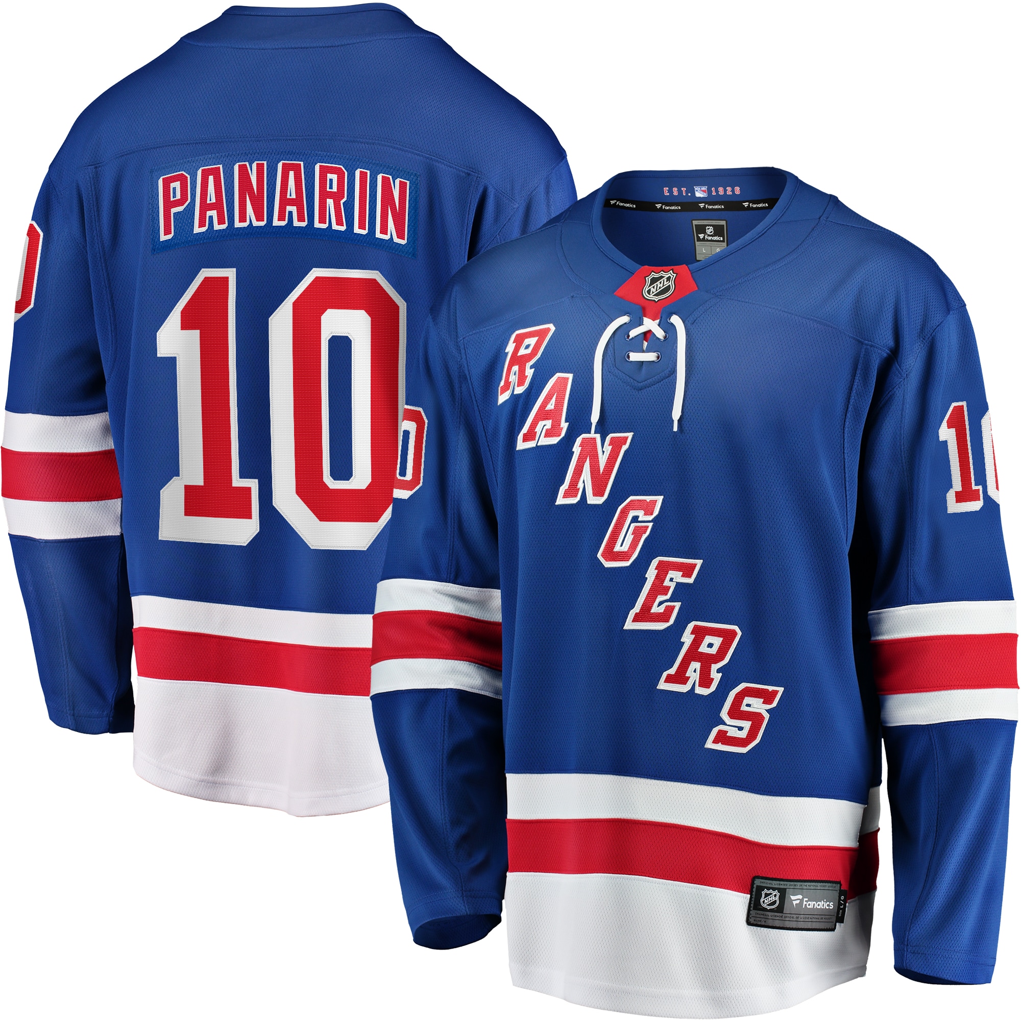 Artemi Panarin New York Rangers Fanatics Home Breakaway Player Jersey - Blue