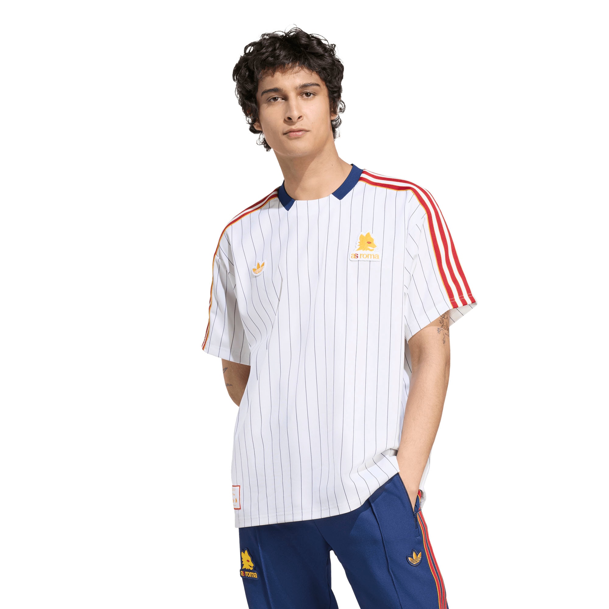 AS Roma Unisex Terrace Icons Jersey - White
