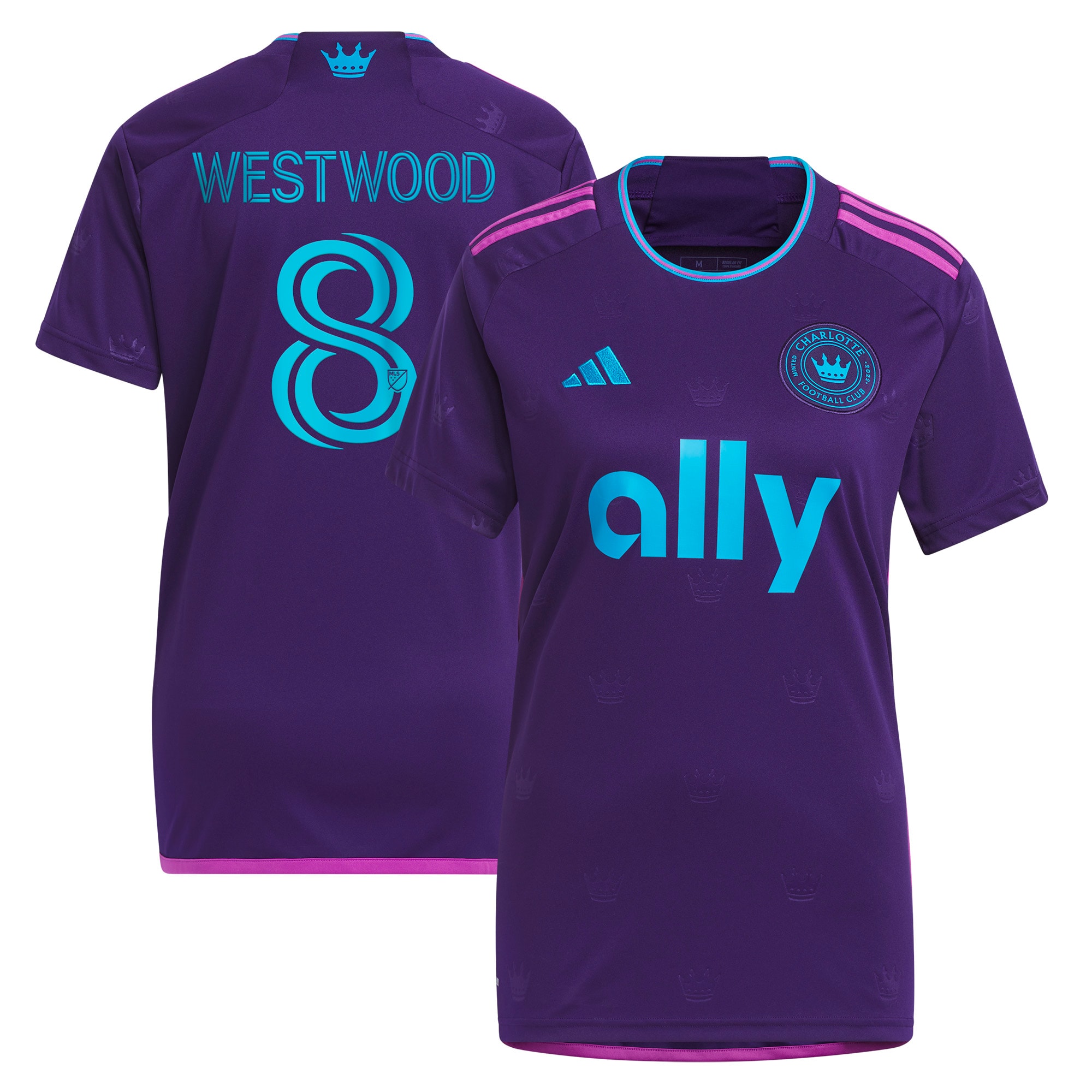 Ashley Westwood Charlotte FC Women's 2023 Crown Jewel Kit Jersey - Purple