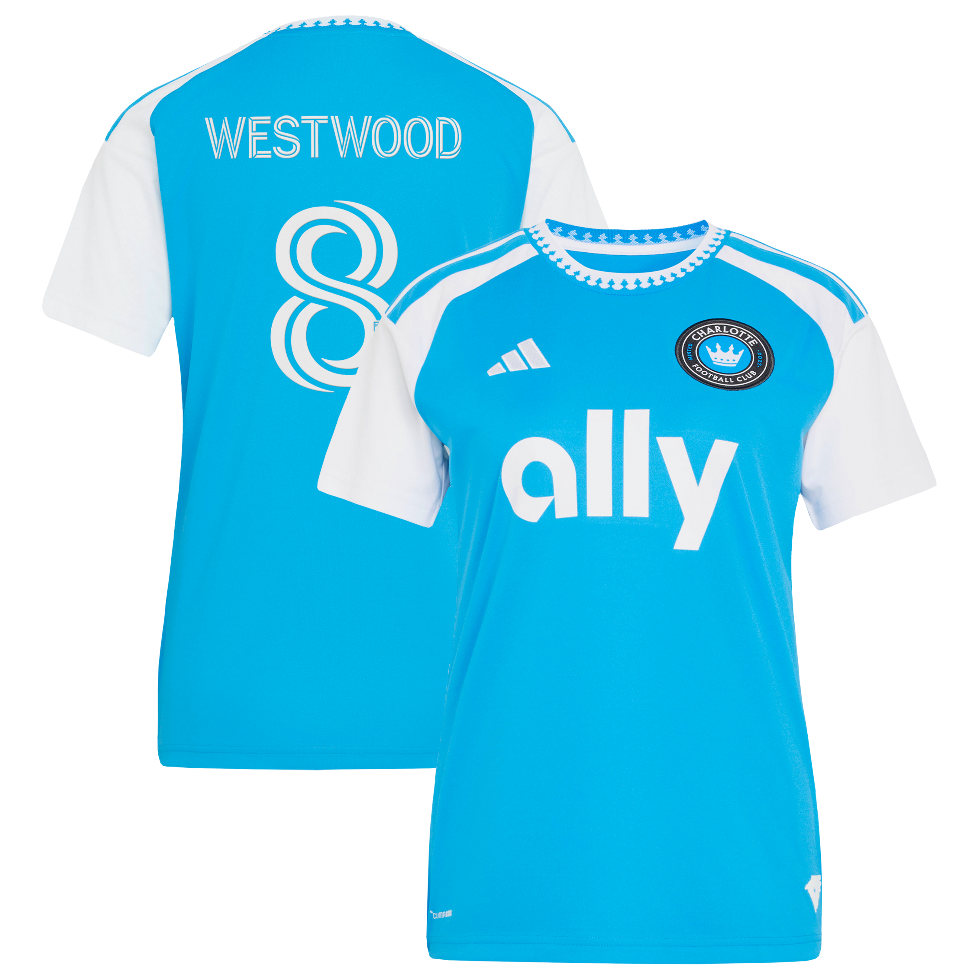Ashley Westwood Charlotte FC Women's 2026 Carolina Kit: Crowns Up Jersey - Blue