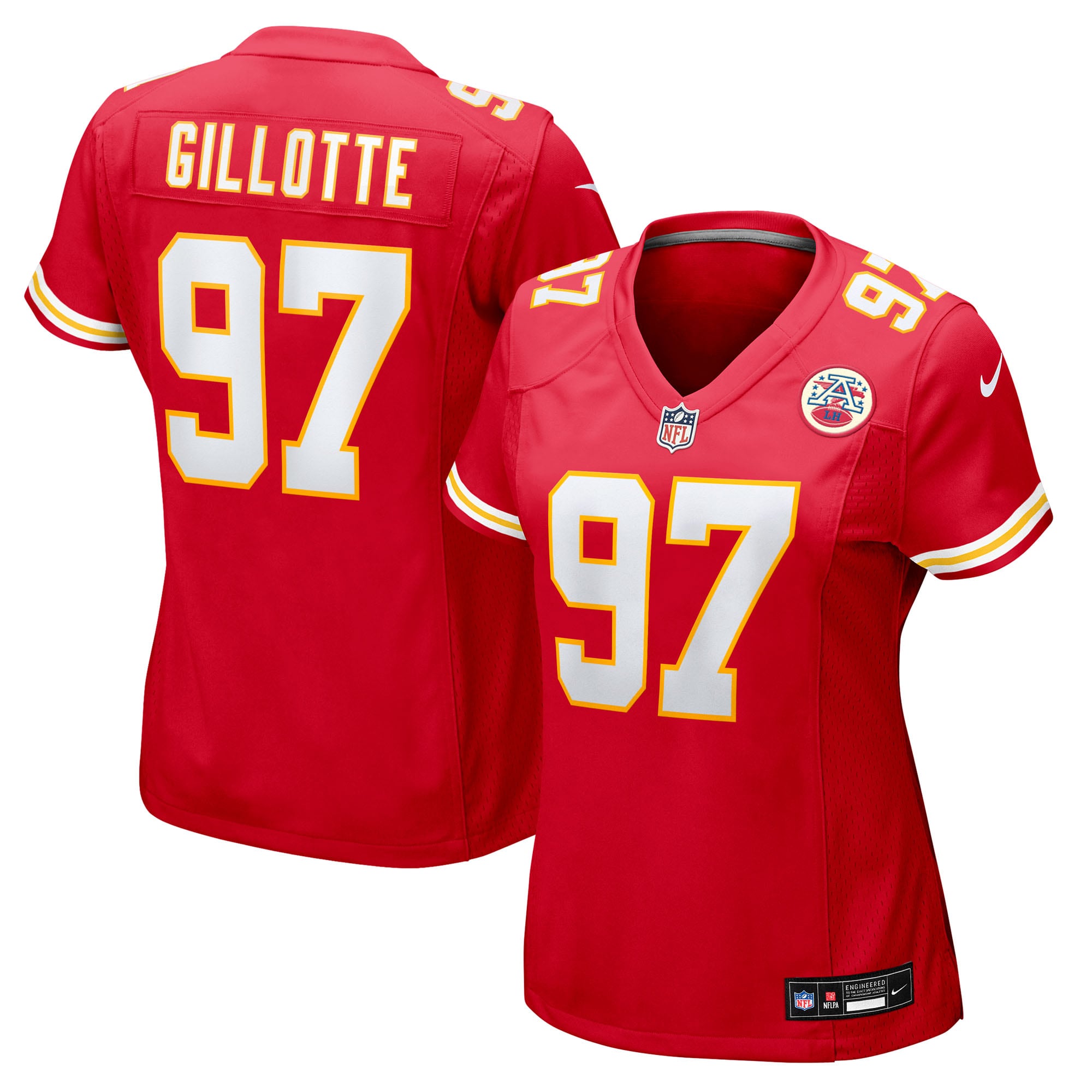 Ashton Gillotte Kansas City Chiefs Women's Team Game Jersey - Red