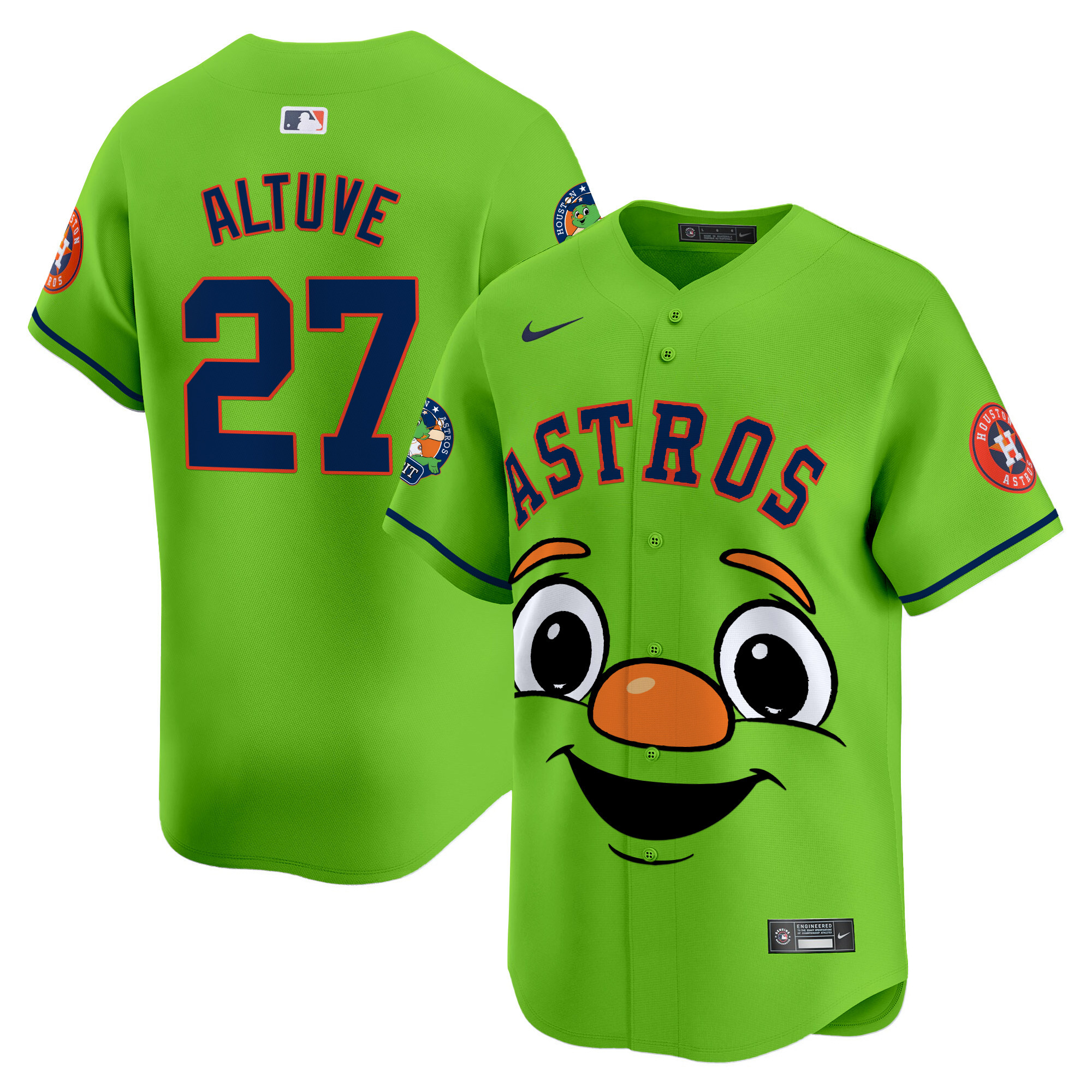 Astros Altuve Green Mascot Jersey - Nike - Limited Edition