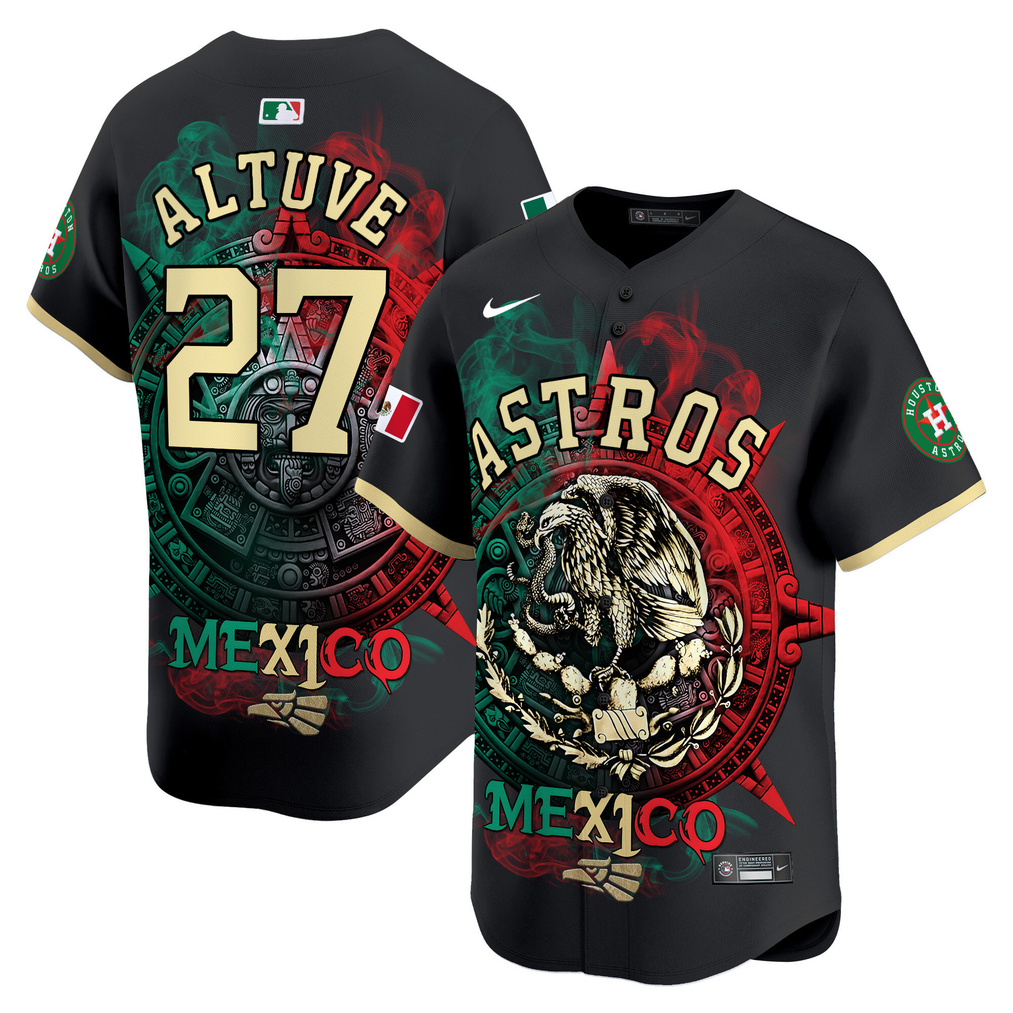 Astros Altuve Mexico Jersey - Nike - Black Limited Edition