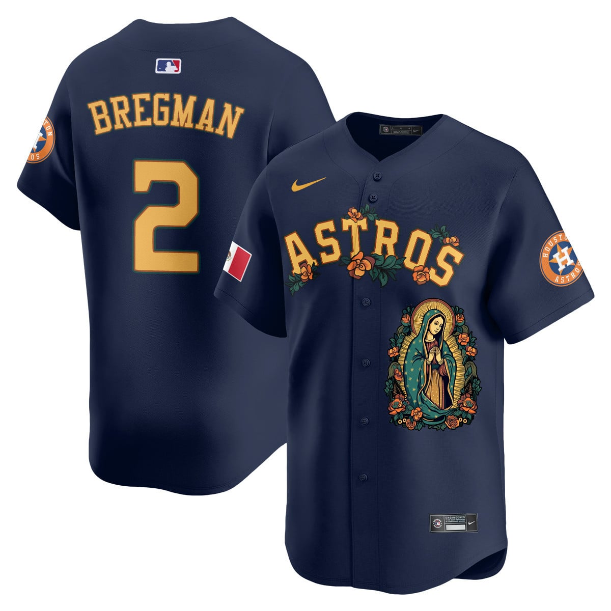 Alternative view of Astros Altuve Virgin Jersey - Nike - Navy Edition