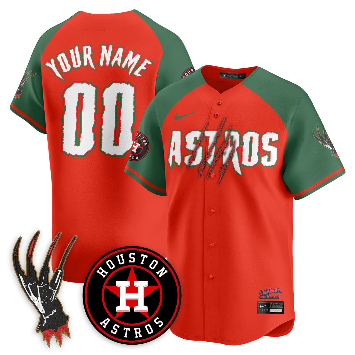 Astros Elm Street Jersey - Nightmare Edition - Custom Nike