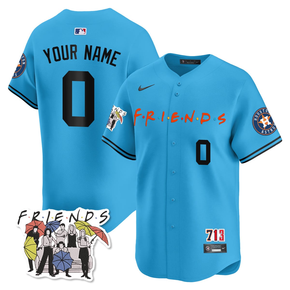 Alternative view of Astros Friends Cream Jersey - Nike - Limited Edition