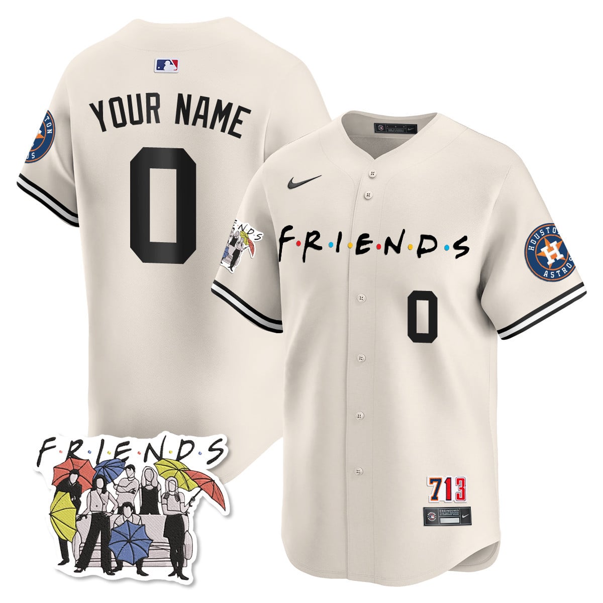 Astros Friends Cream Jersey - Nike - Limited Edition