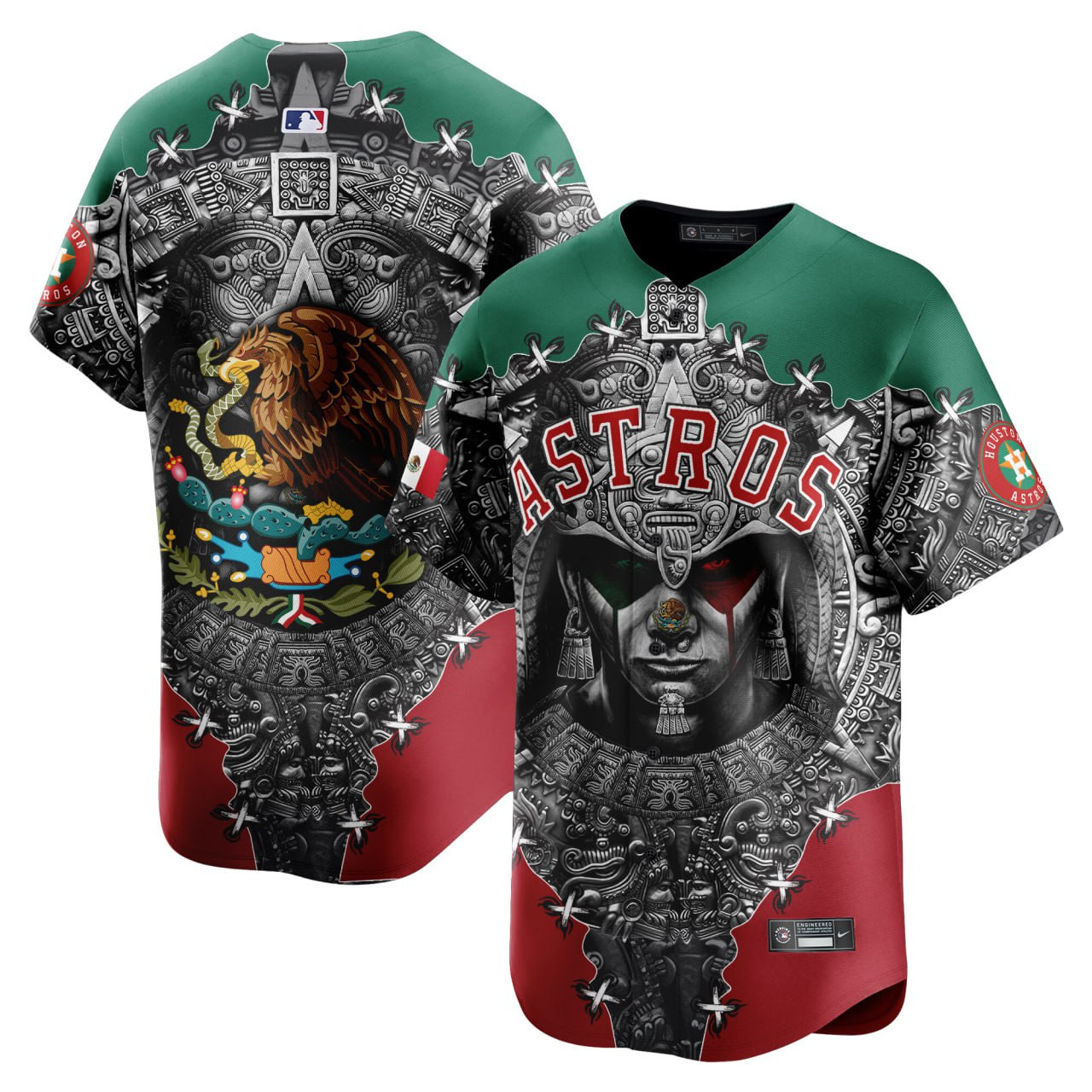 Astros Mexico Jersey - Nike - Aztec Design - Baseball Shirt
