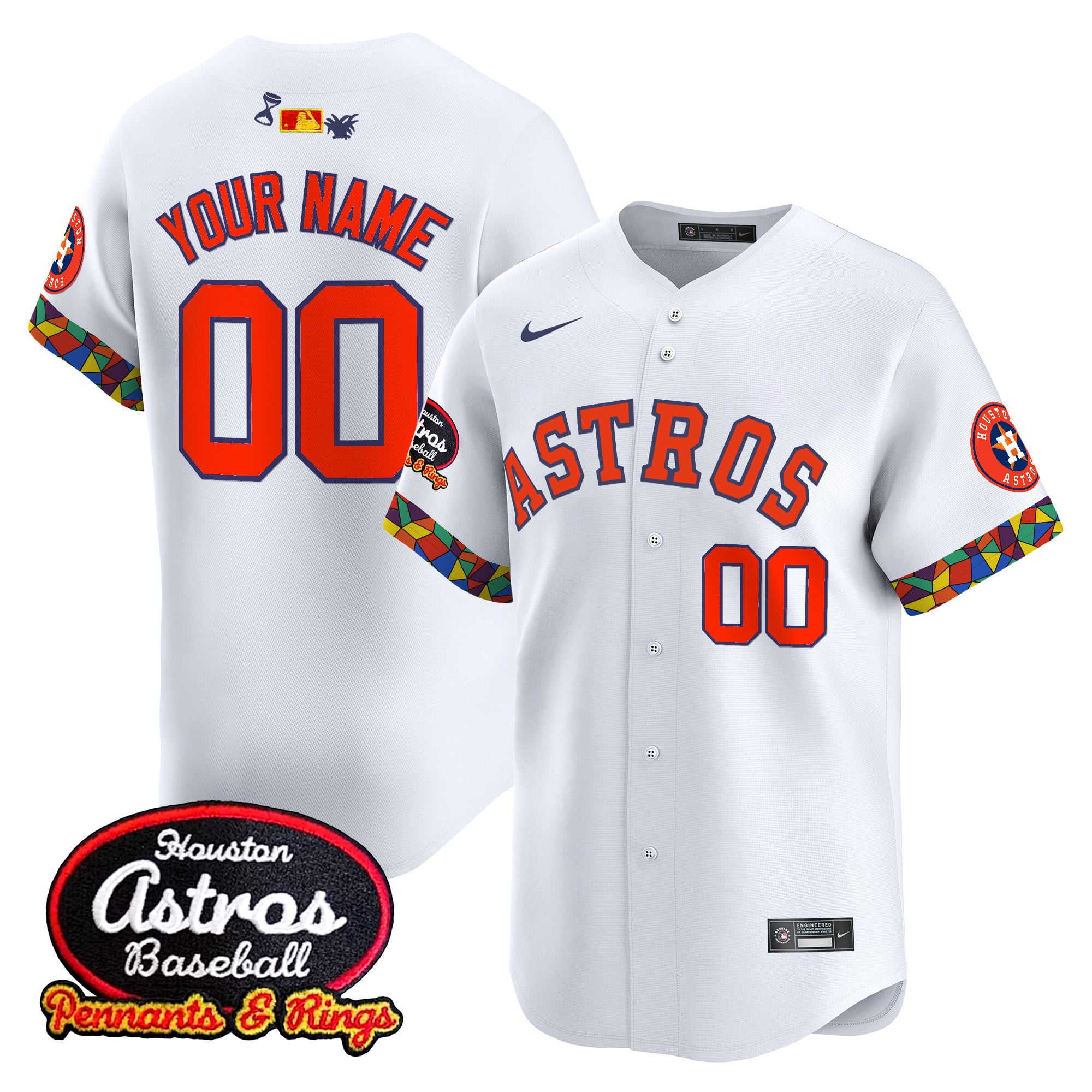 Alternative view of Astros Teal Custom Jersey - Nike - Personalized Baseball Style