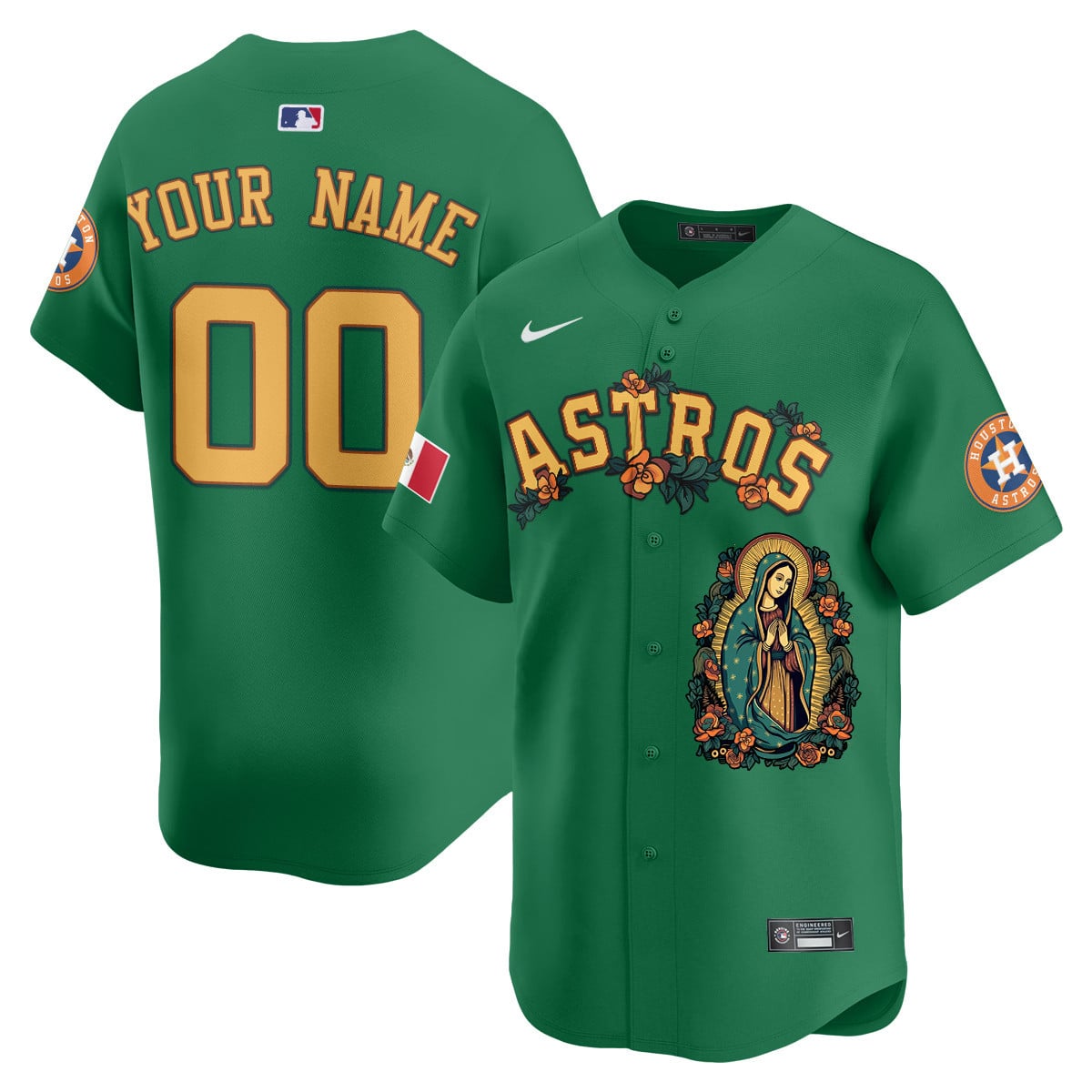 Astros Virgin Jersey Green - Nike Astros Virgin Jersey - Green Limited