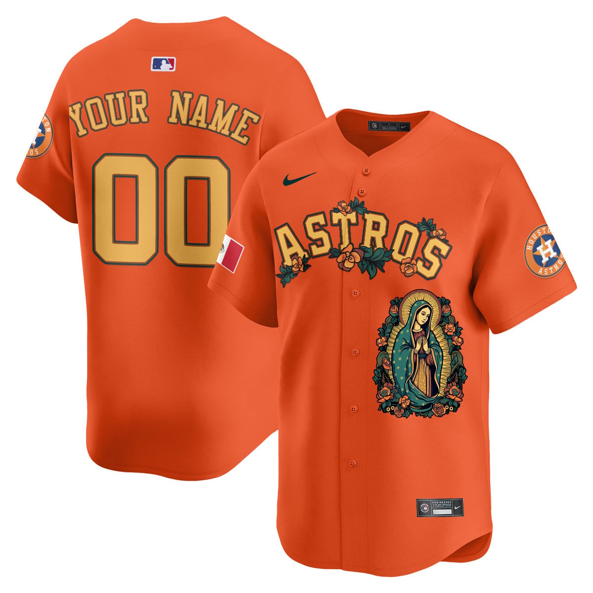 Alternative view of Astros Virgin Jersey Green - Nike Astros Virgin Jersey - Green Limited