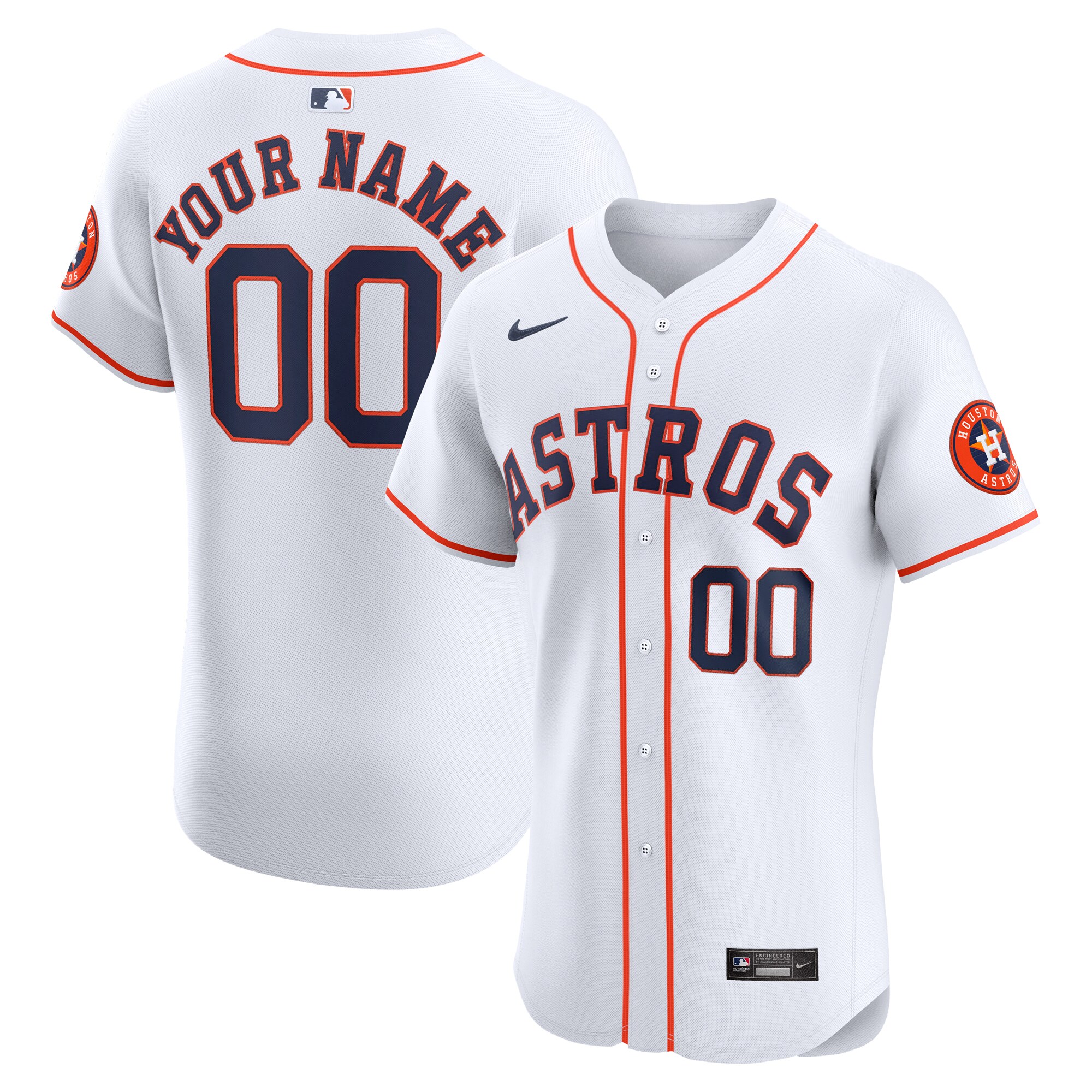 Astros White Custom Jersey - Nike - Personalize Your MLB Style!