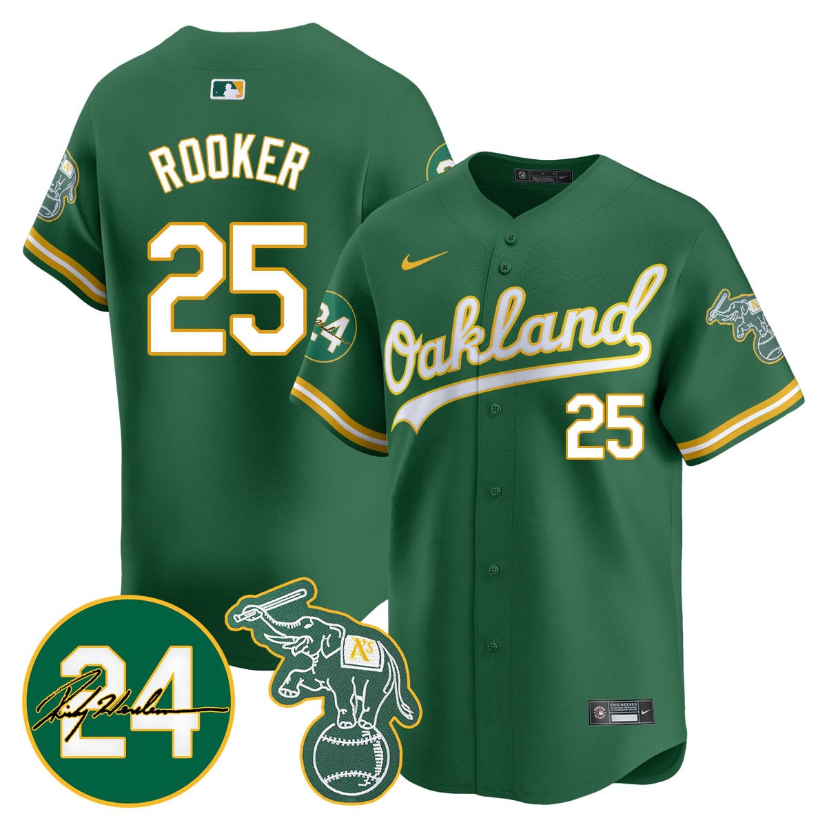 Alternative view of Athletics Butler Green Jersey - Nike Athletics Butler Jersey - Green