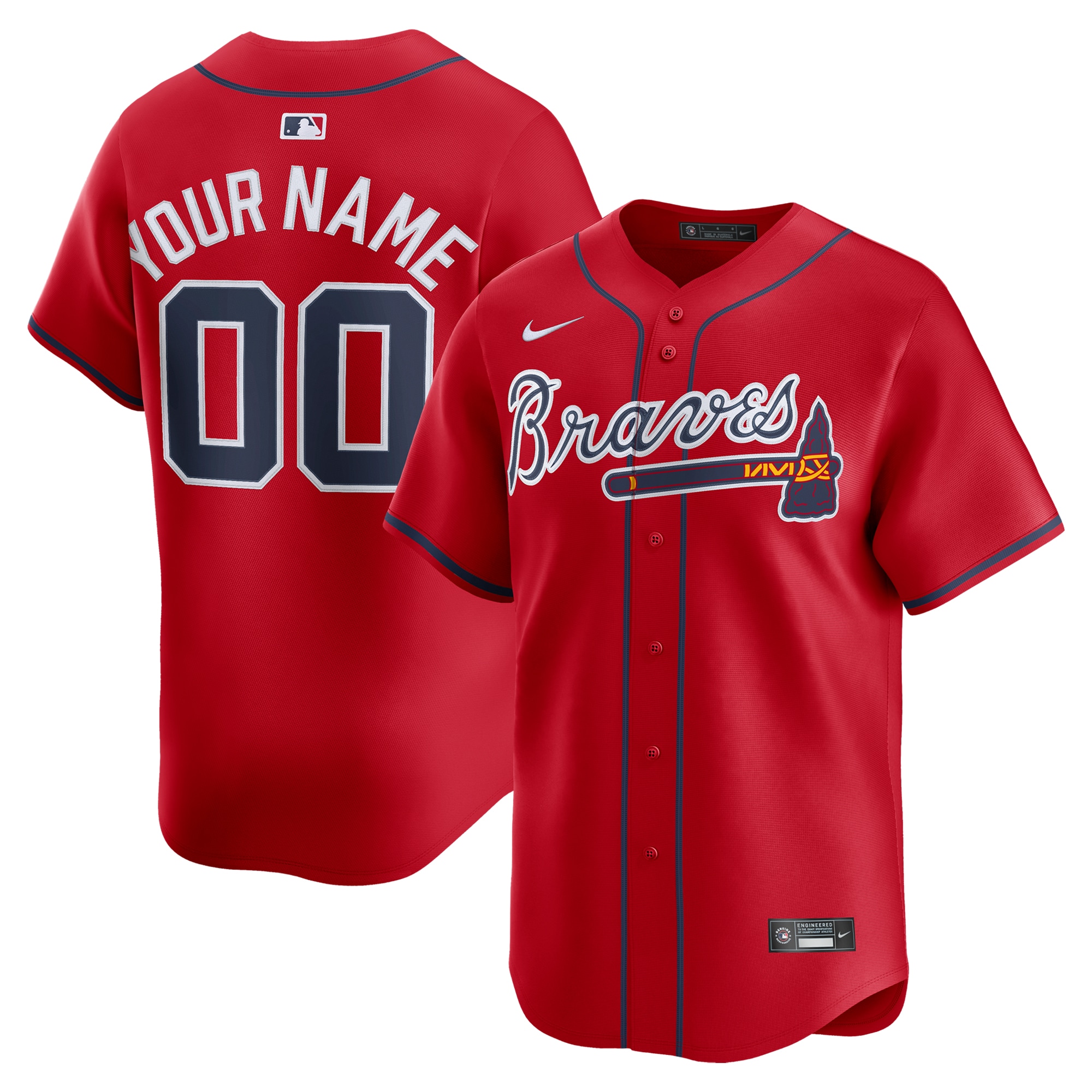 Atlanta Braves Alternate Limited Custom Jersey