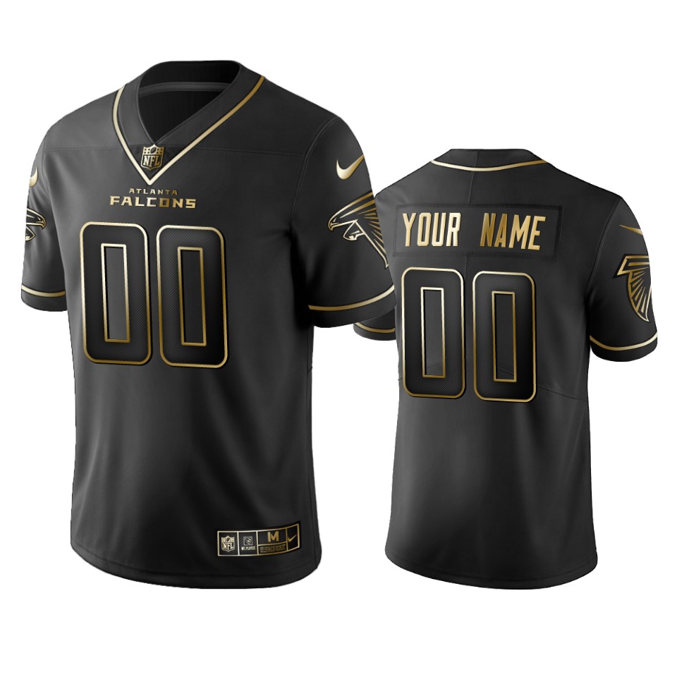 Atlanta Falcons Black Jersey - Nike - Gold Trim