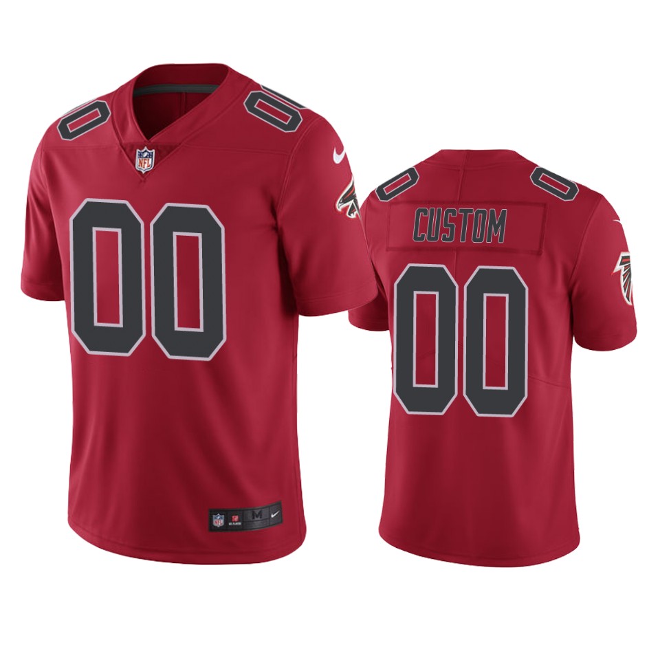 Atlanta Falcons Red Custom Jersey - Nike Limited Edition