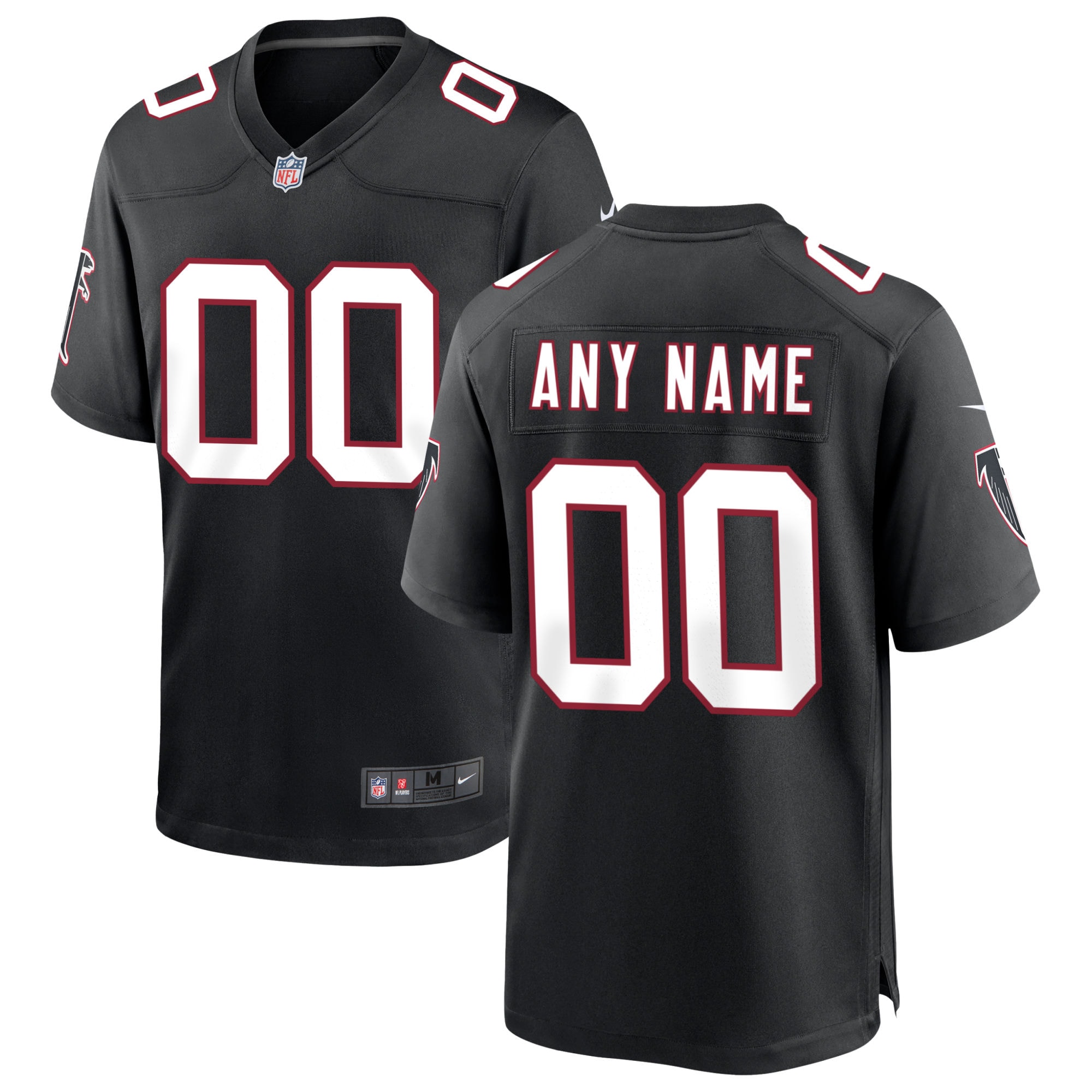 Atlanta Falcons Throwback Custom Game Jersey - Black