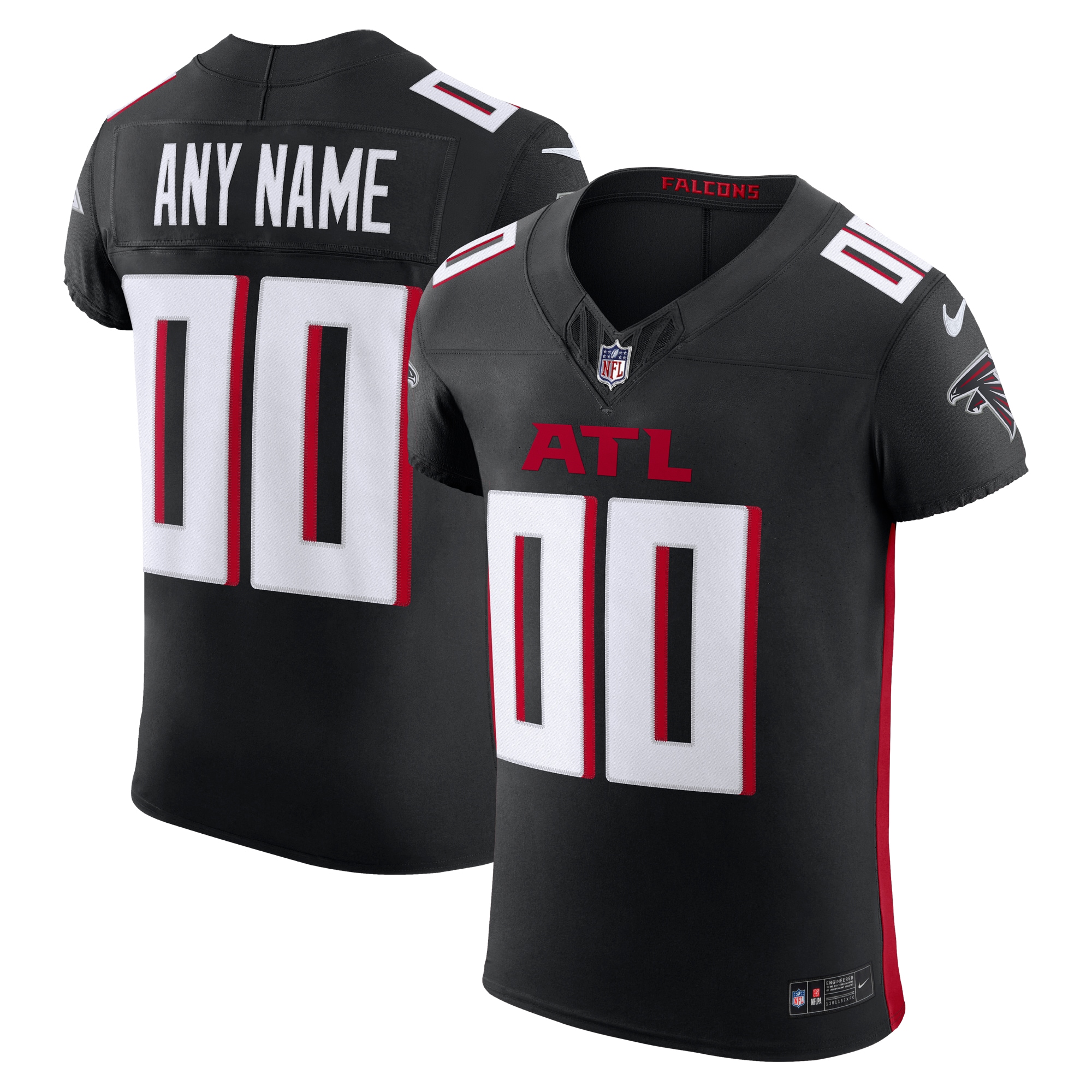 Atlanta Falcons Vapor F.U.S.E. Elite Custom Jersey - Black