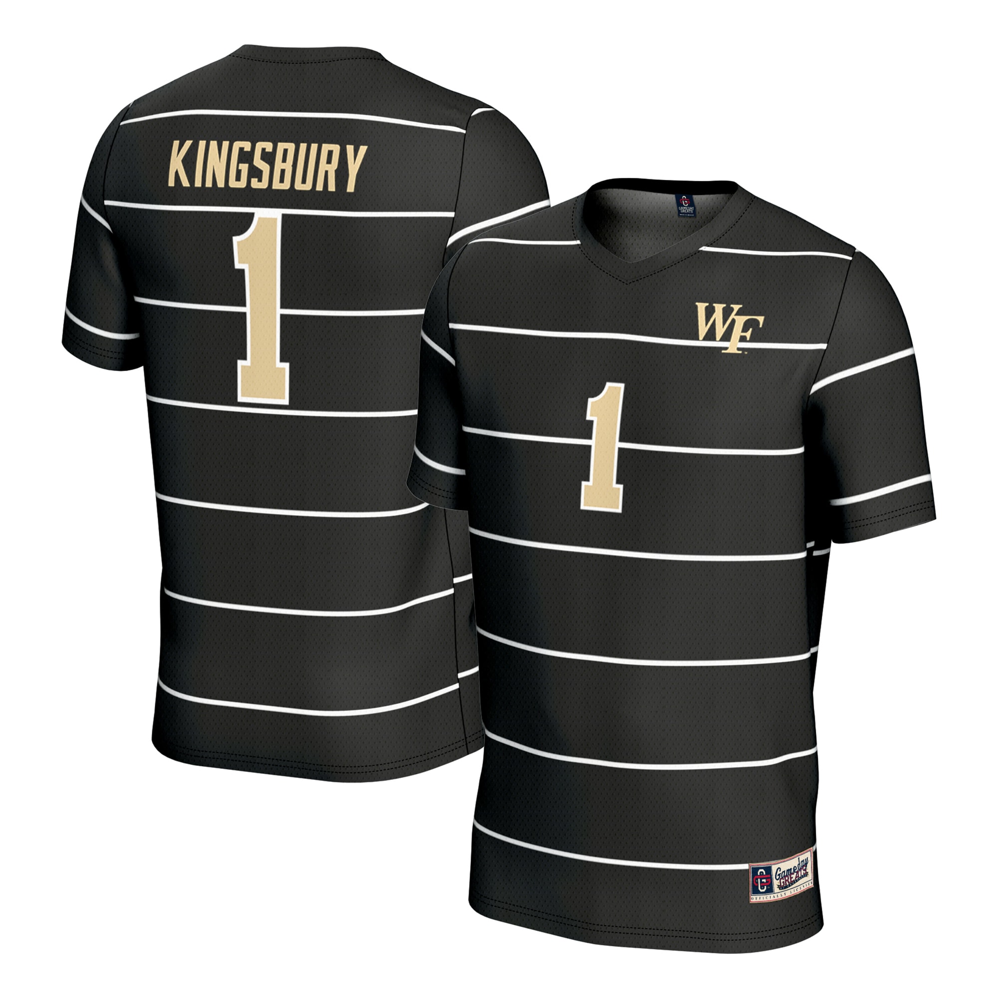Aubrey Kingsbury Wake Forest Demon Deacons GameDay Greats Unisex Women's Soccer Fashion Jersey - Black
