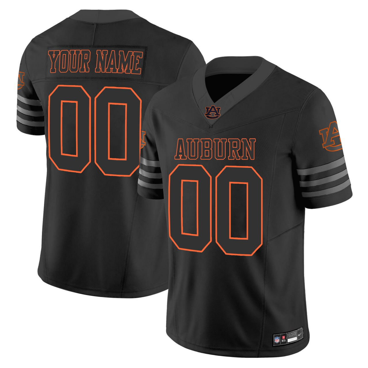Auburn Tigers Black Jersey - Nike Auburn Tigers Black Football Jersey