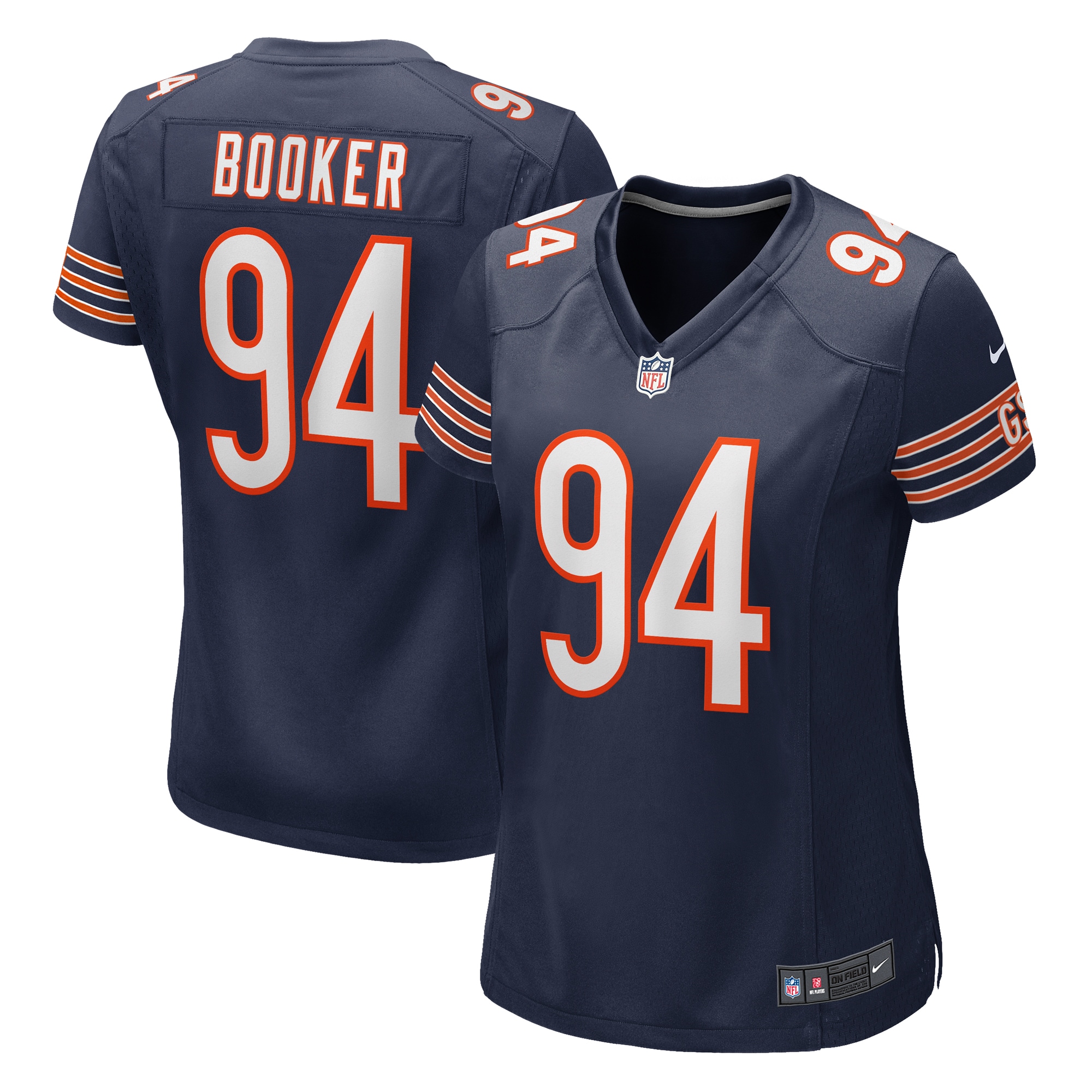 Austin Booker Chicago Bears Women's Game Jersey - Navy