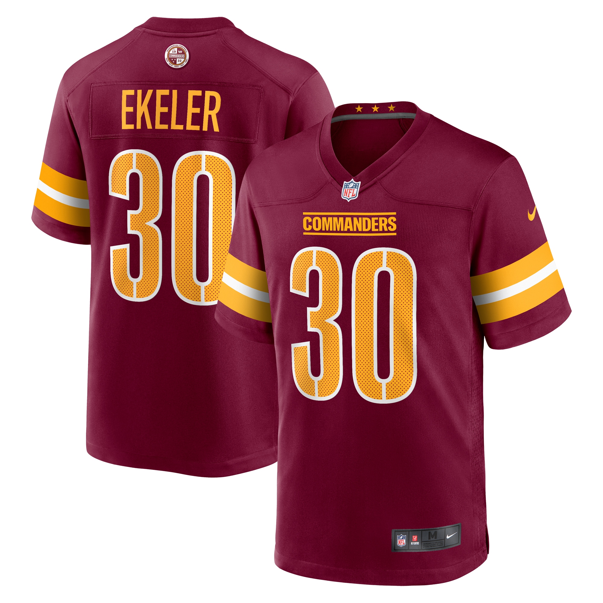 Austin Ekeler Washington Commanders Game Player Jersey