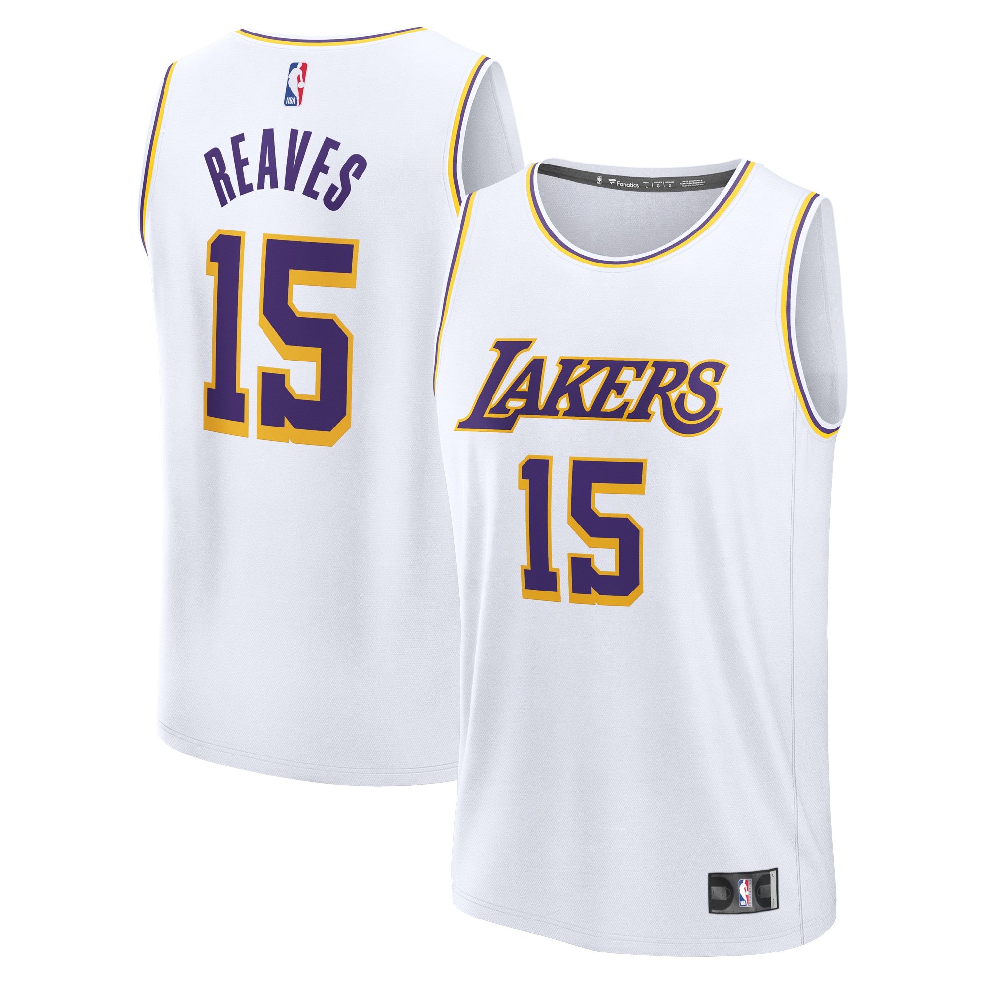 Austin Reaves Los Angeles Lakers Fanatics Fast Break Player Jersey - Association Edition - White