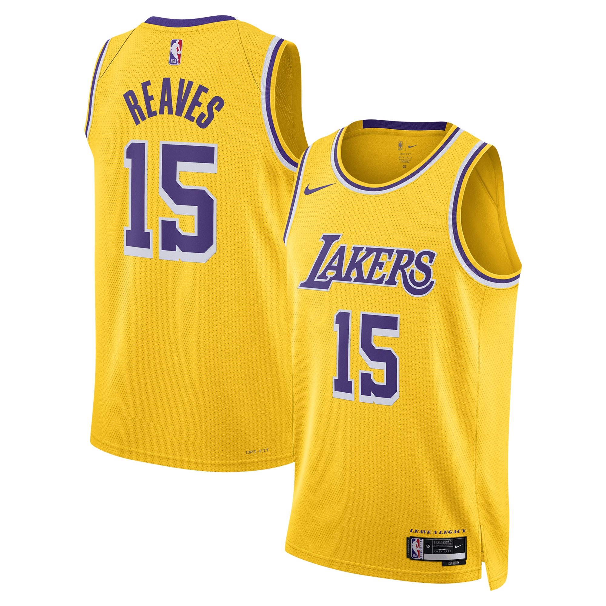 Austin Reaves Los Angeles Lakers Unisex Swingman Jersey - Icon Edition - Gold
