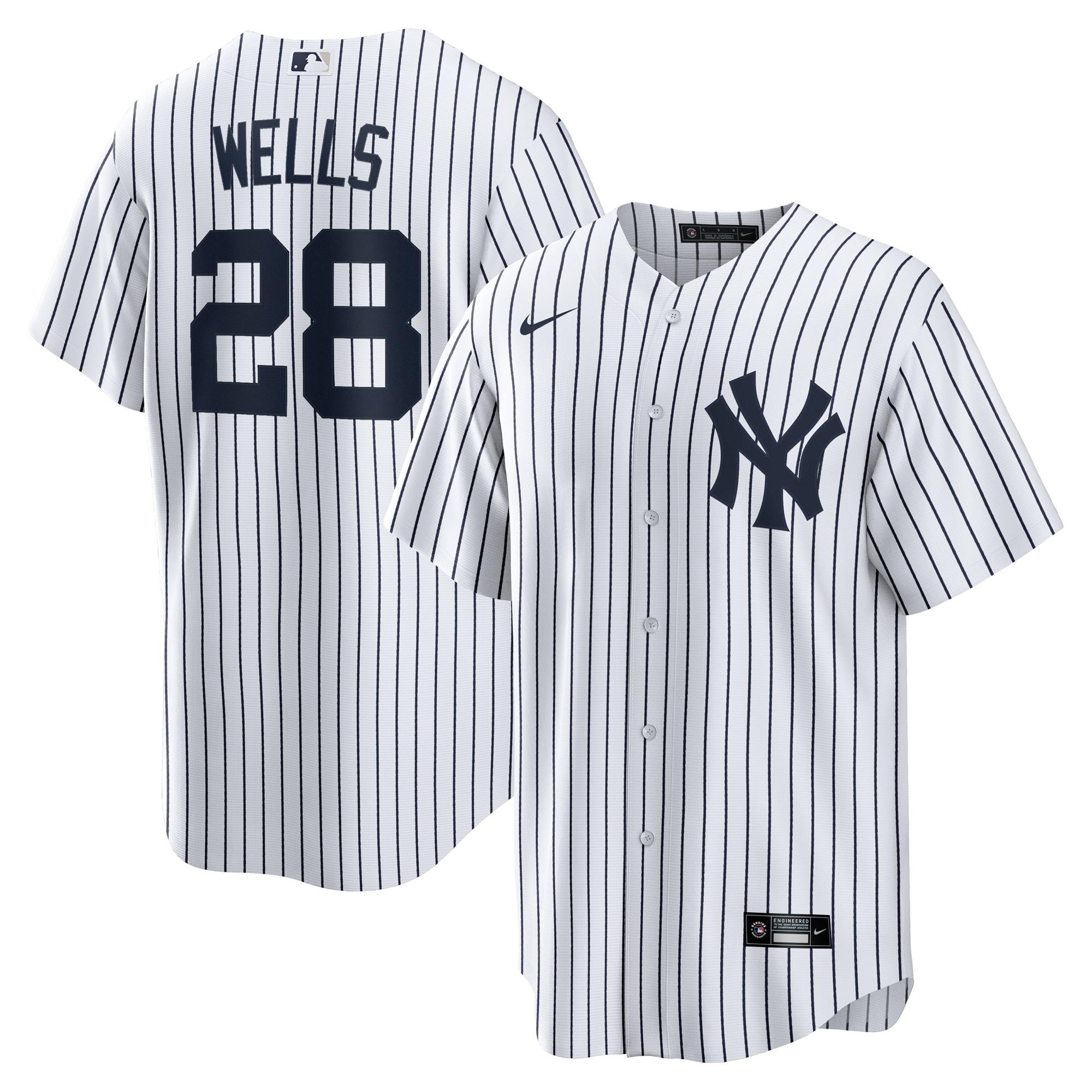 Austin Wells New York Yankees Home Jersey - White