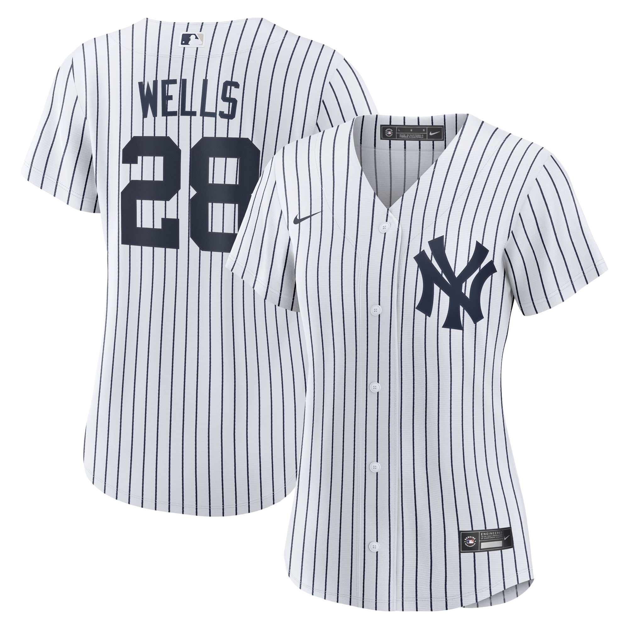 Austin Wells New York Yankees Women's Home Jersey - White