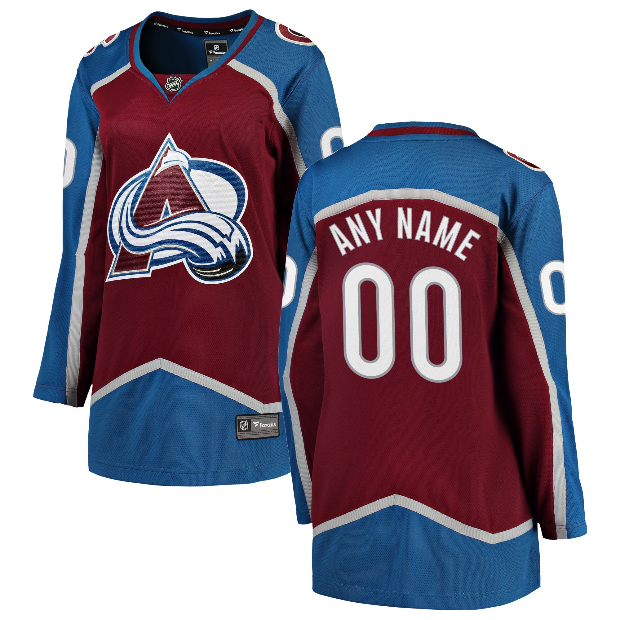 Avalanche Custom Maroon Jersey - Fanatics Colorado Avalanche Custom
