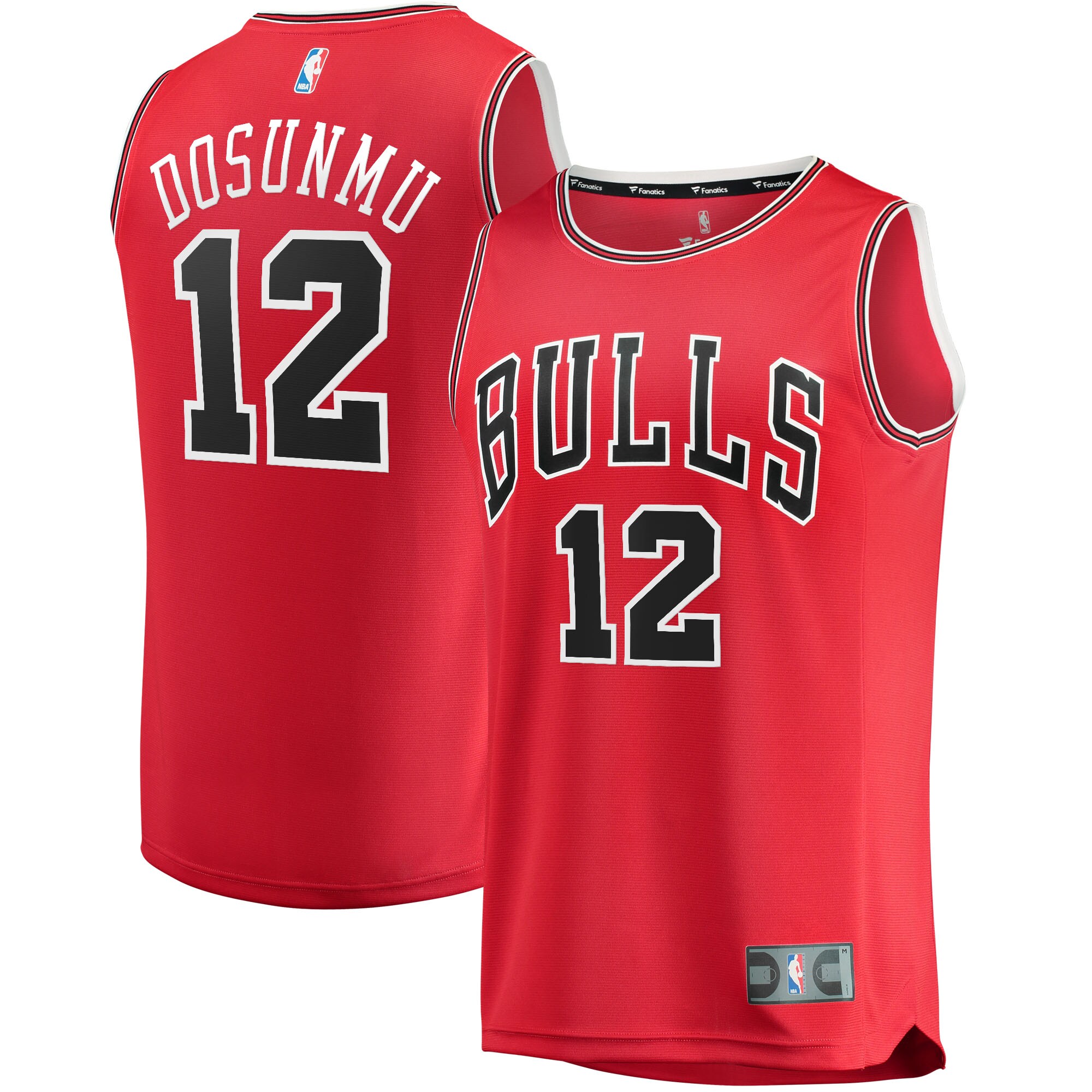 Ayo Dosunmu Chicago Bulls Fanatics Fast Break Jersey - Icon Edition - Red