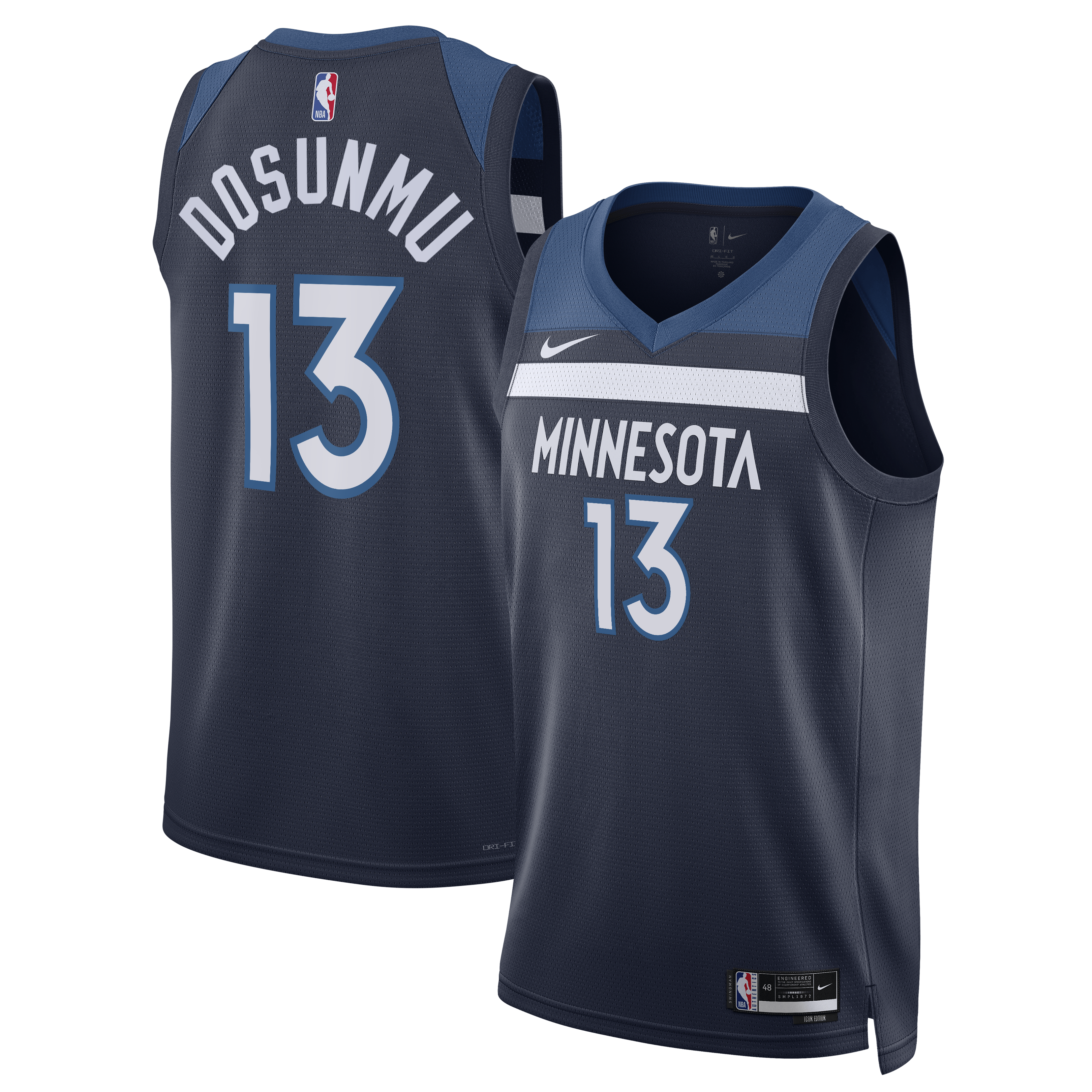 Ayo Dosunmu Minnesota Timberwolves Unisex Swingman Jersey - Icon Edition - Navy
