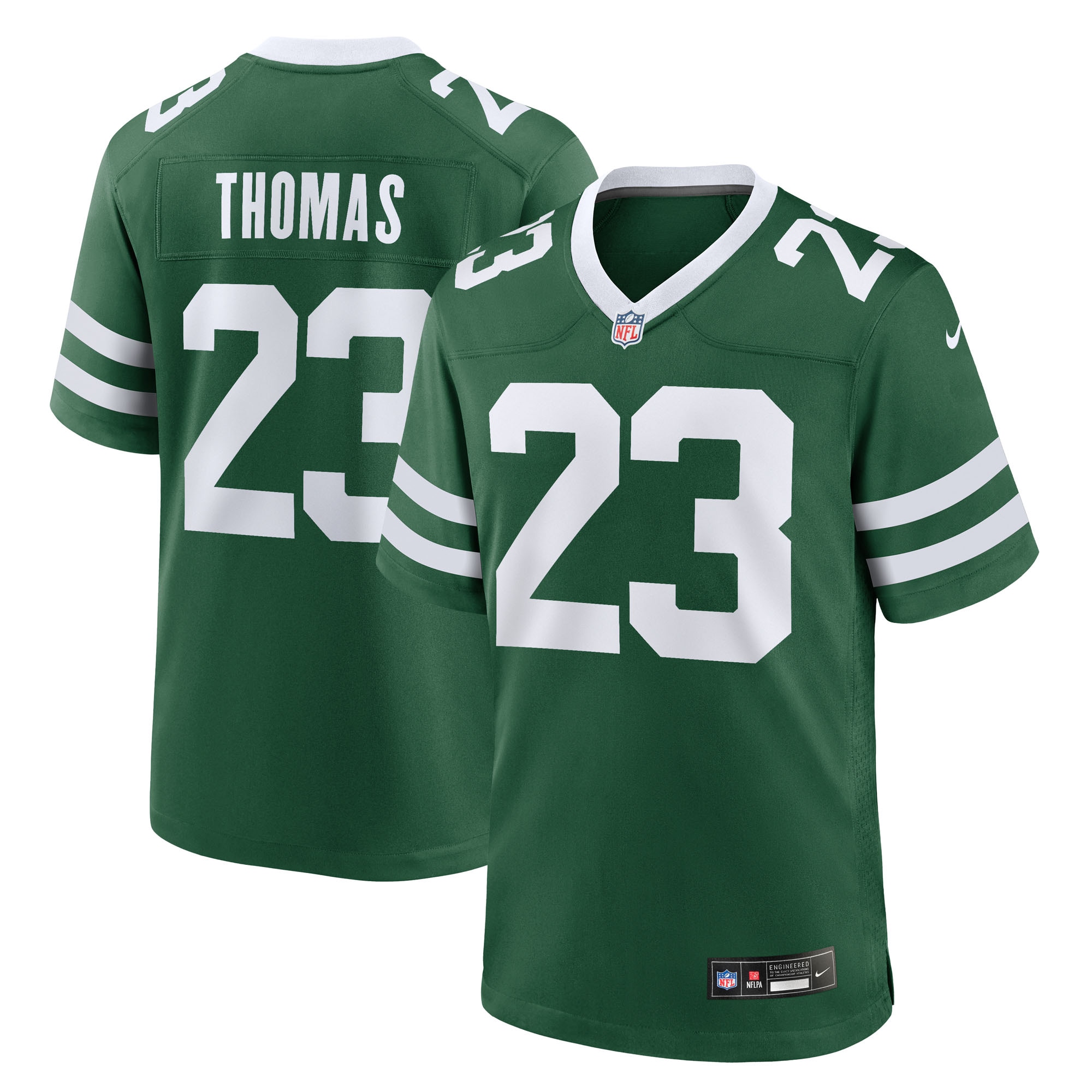 Azareye'h Thomas New York Jets Team Game Jersey - Legacy Green