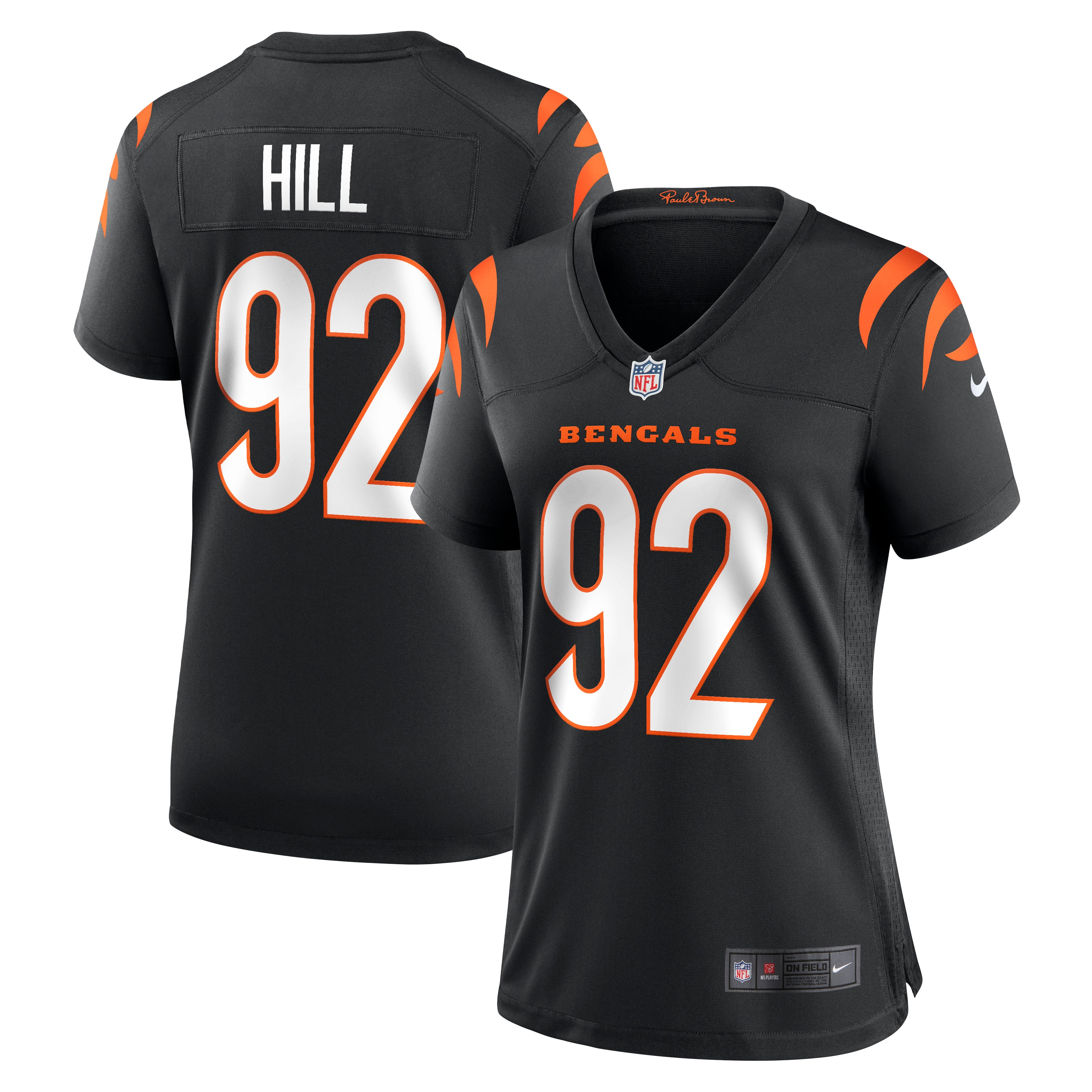 B.J. Hill Cincinnati Bengals Women's Game Jersey - Black