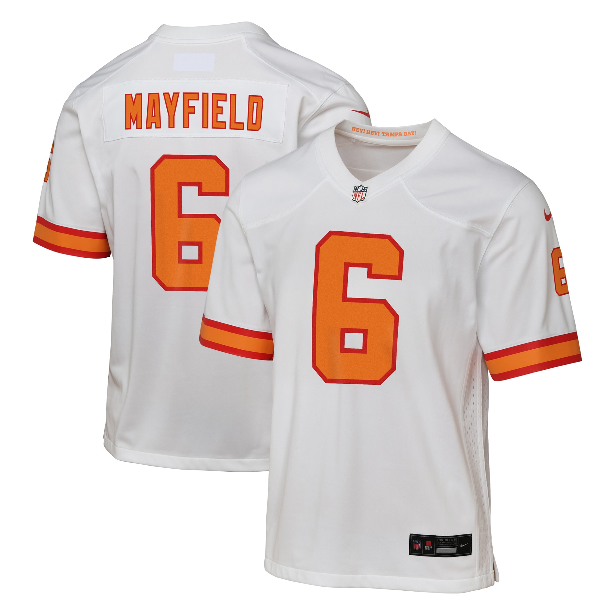 Baker Mayfield '76 Tampa Bay Buccaneers Youth Game Jersey - White