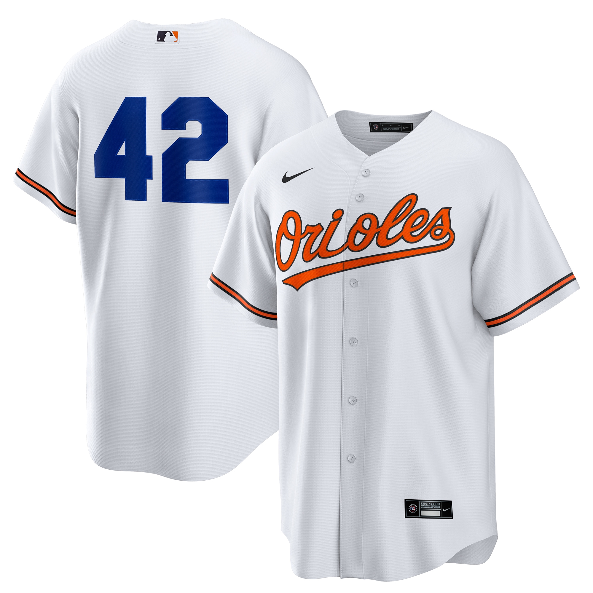 Baltimore Orioles Home 2025 Jackie Robinson Day Jersey - White