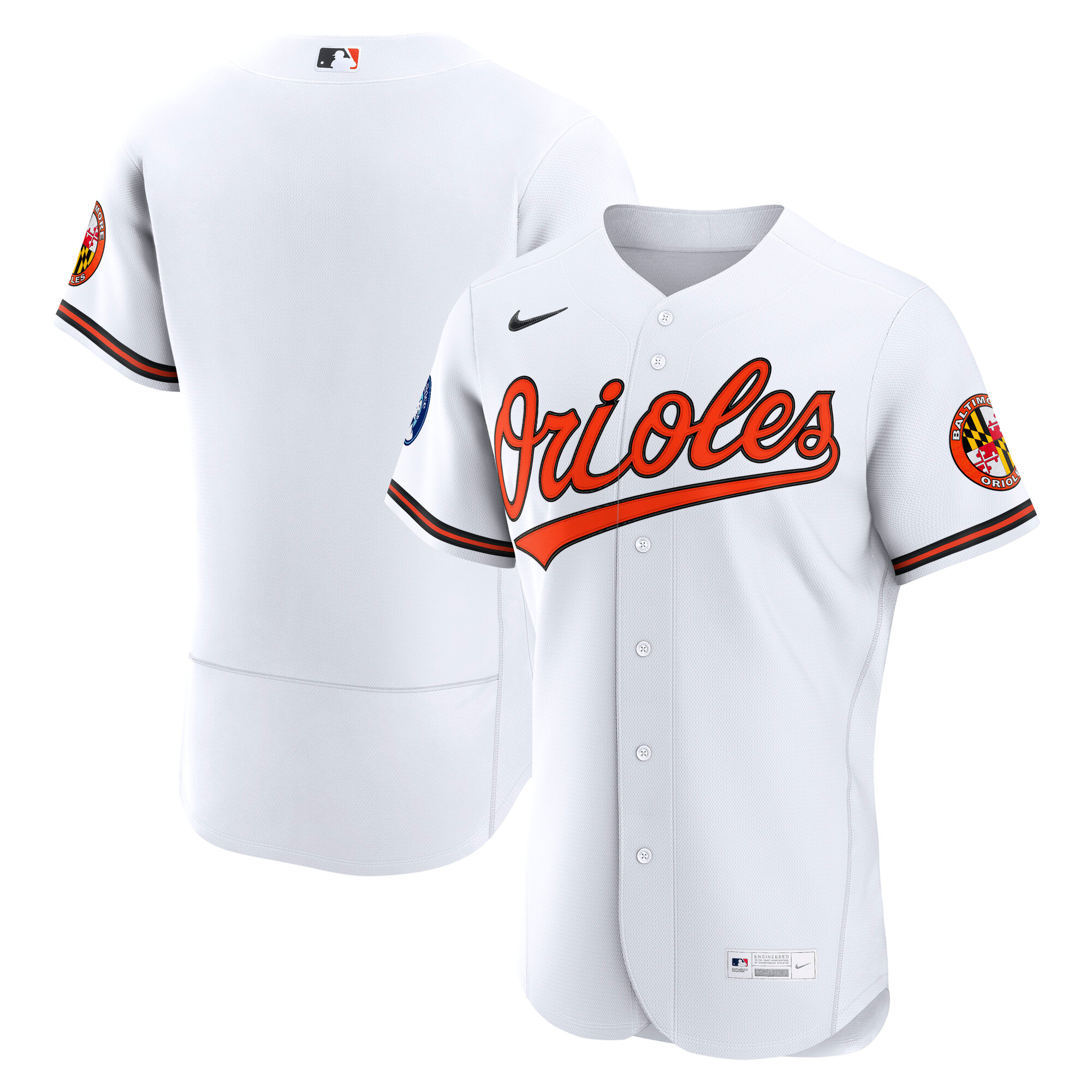 Baltimore Orioles Home Sponsor Patch Jersey - White