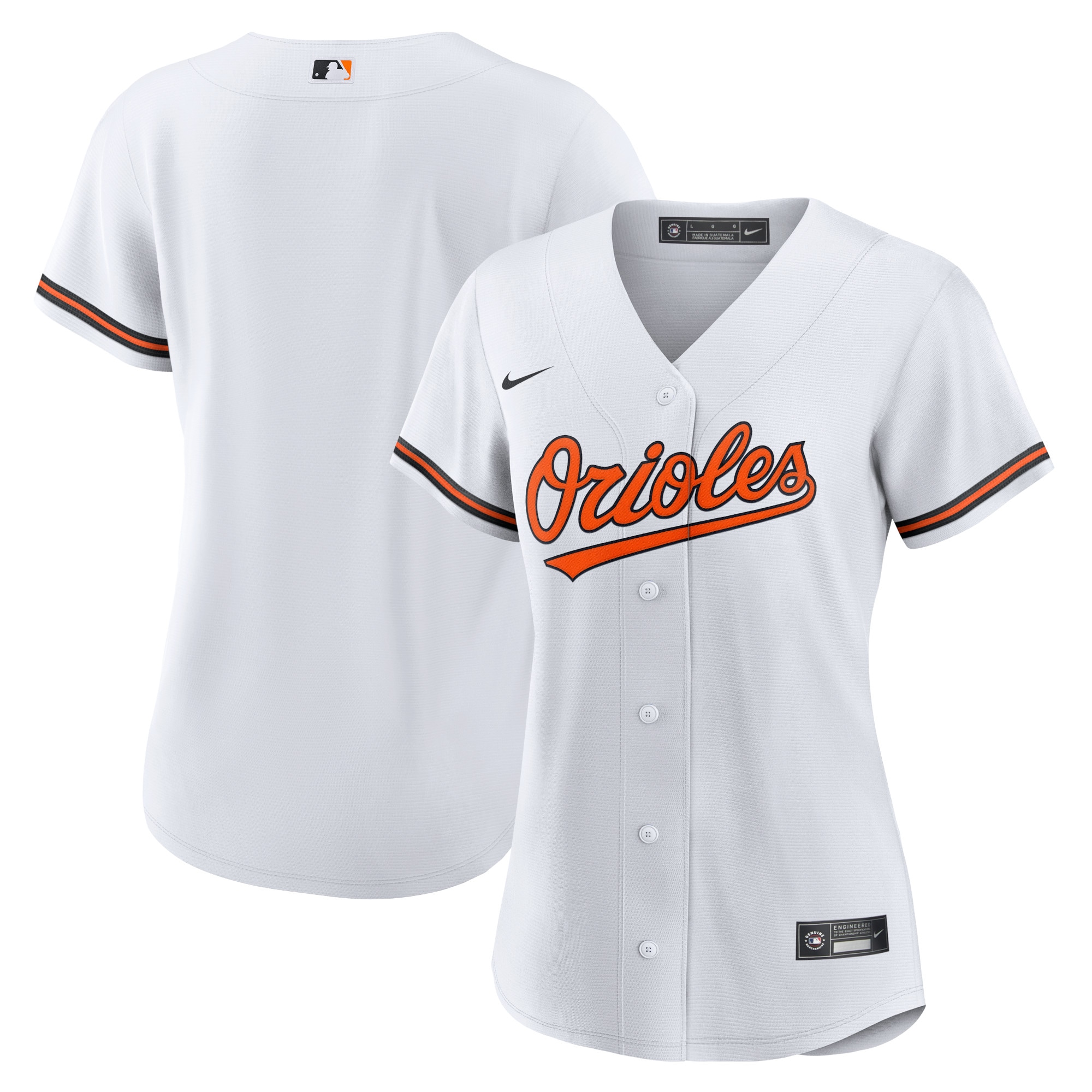 Baltimore Orioles Women's Home Team Jersey - White