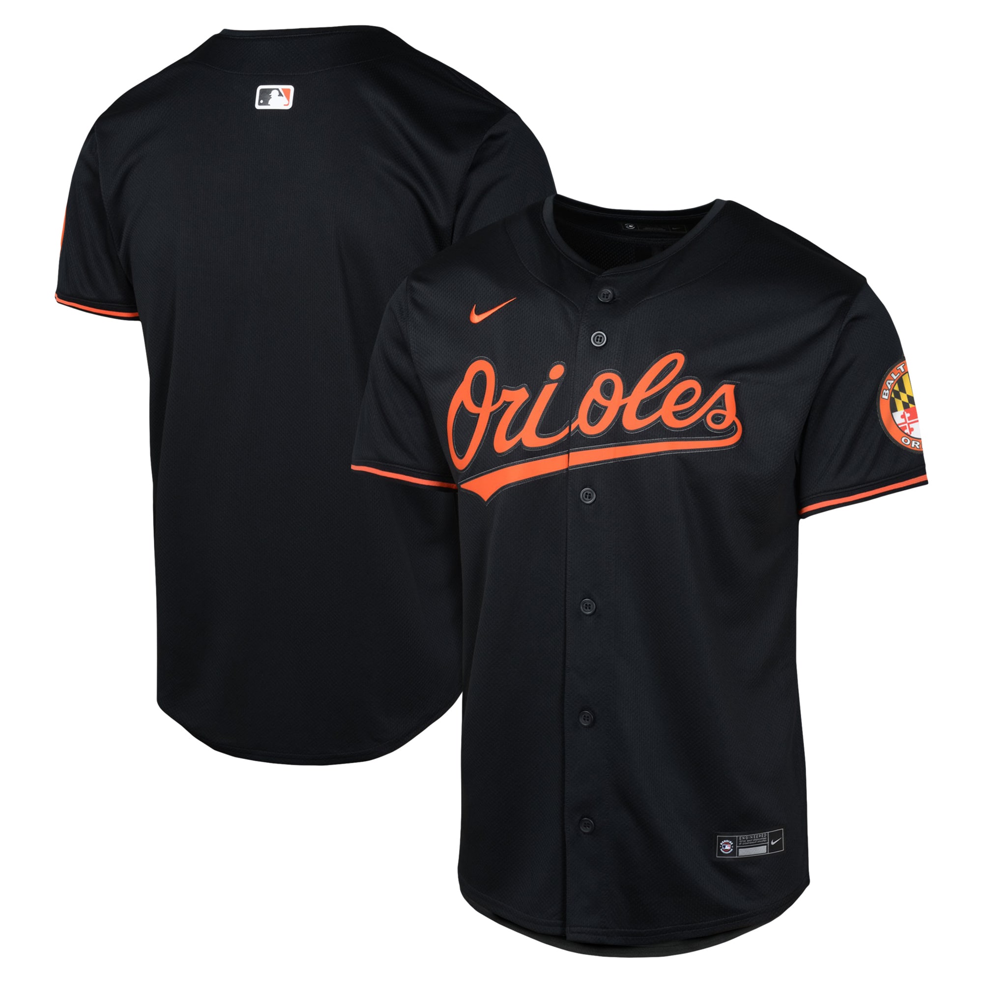 Baltimore Orioles Youth Alternate Limited Jersey - Black